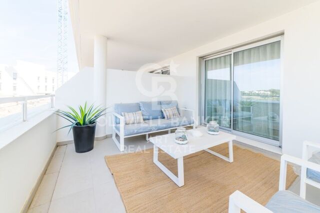 Newly built second floor apartments with panoramic views in Cancelada