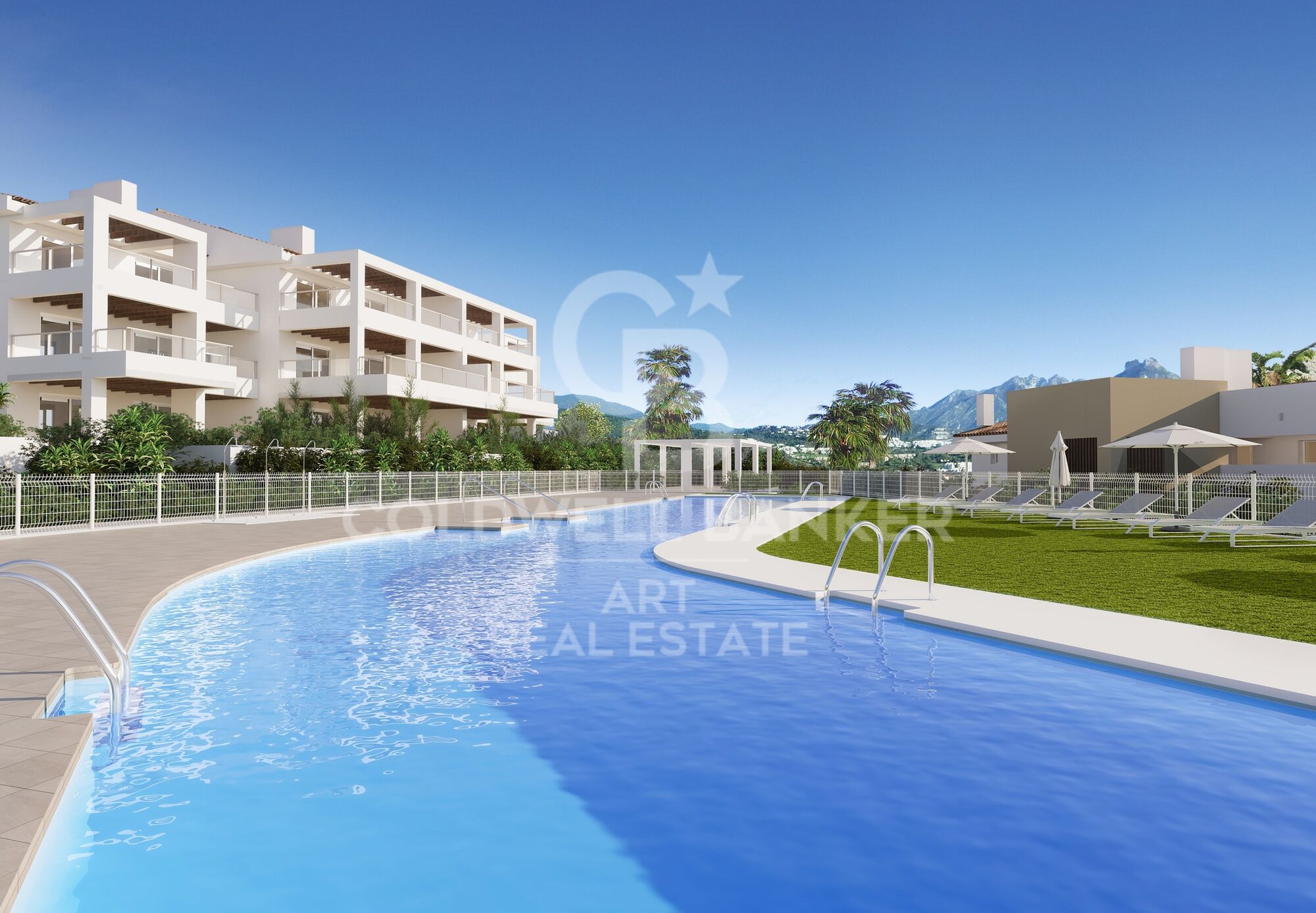 Exclusive first floor apartments with terraces in Benahavis