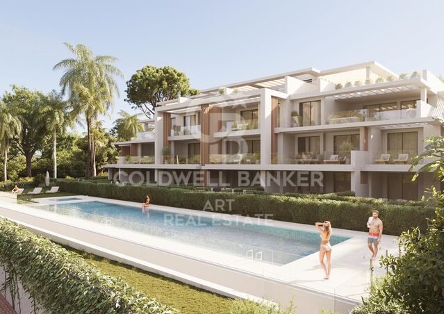 Appartements de luxe de 2 et 3 chambres avec jardin, à Estepona