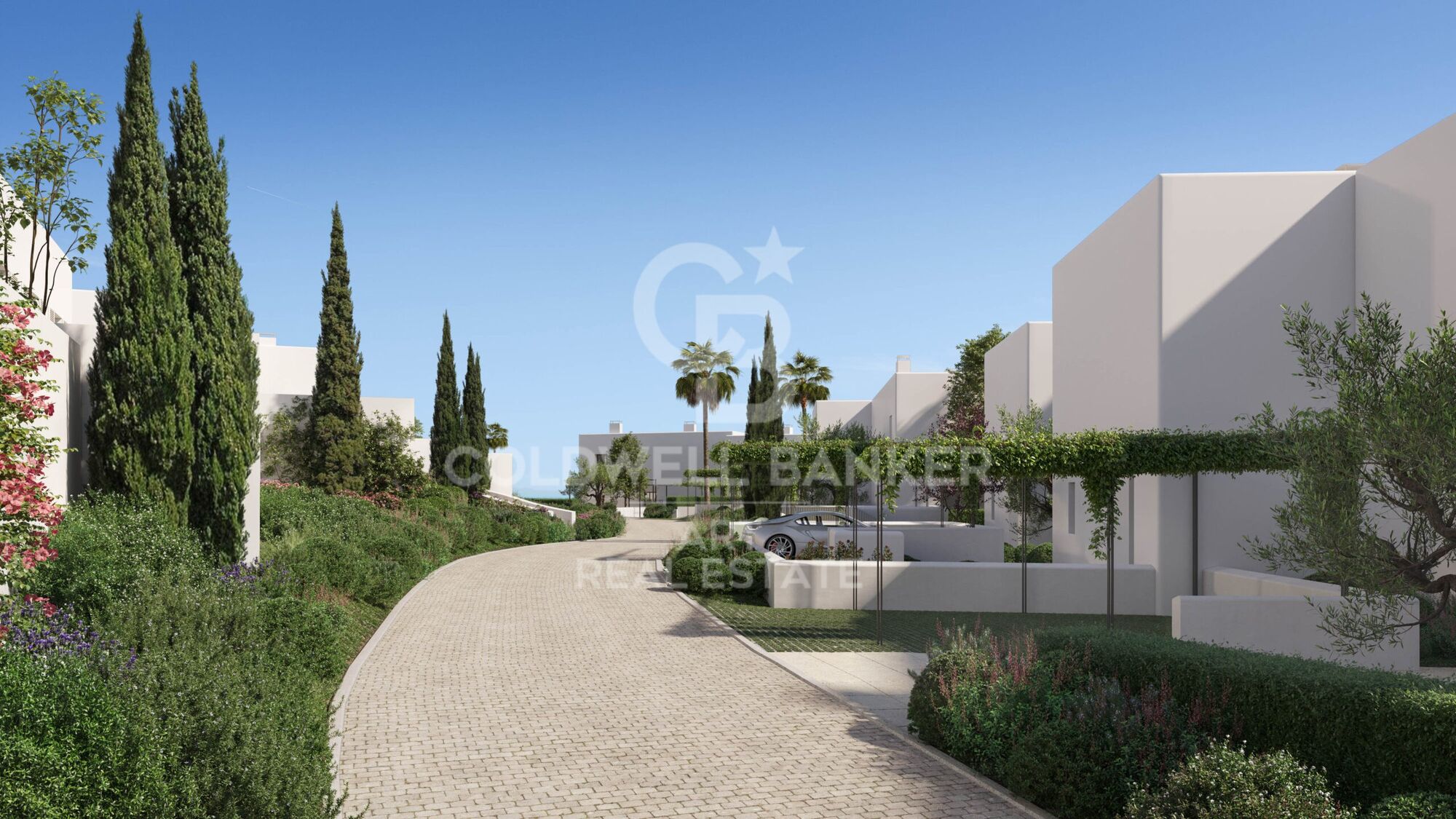 Stadthäuser mit 3 Schlafzimmern und zeitgenössischer Architektur in Sotogrande Alto