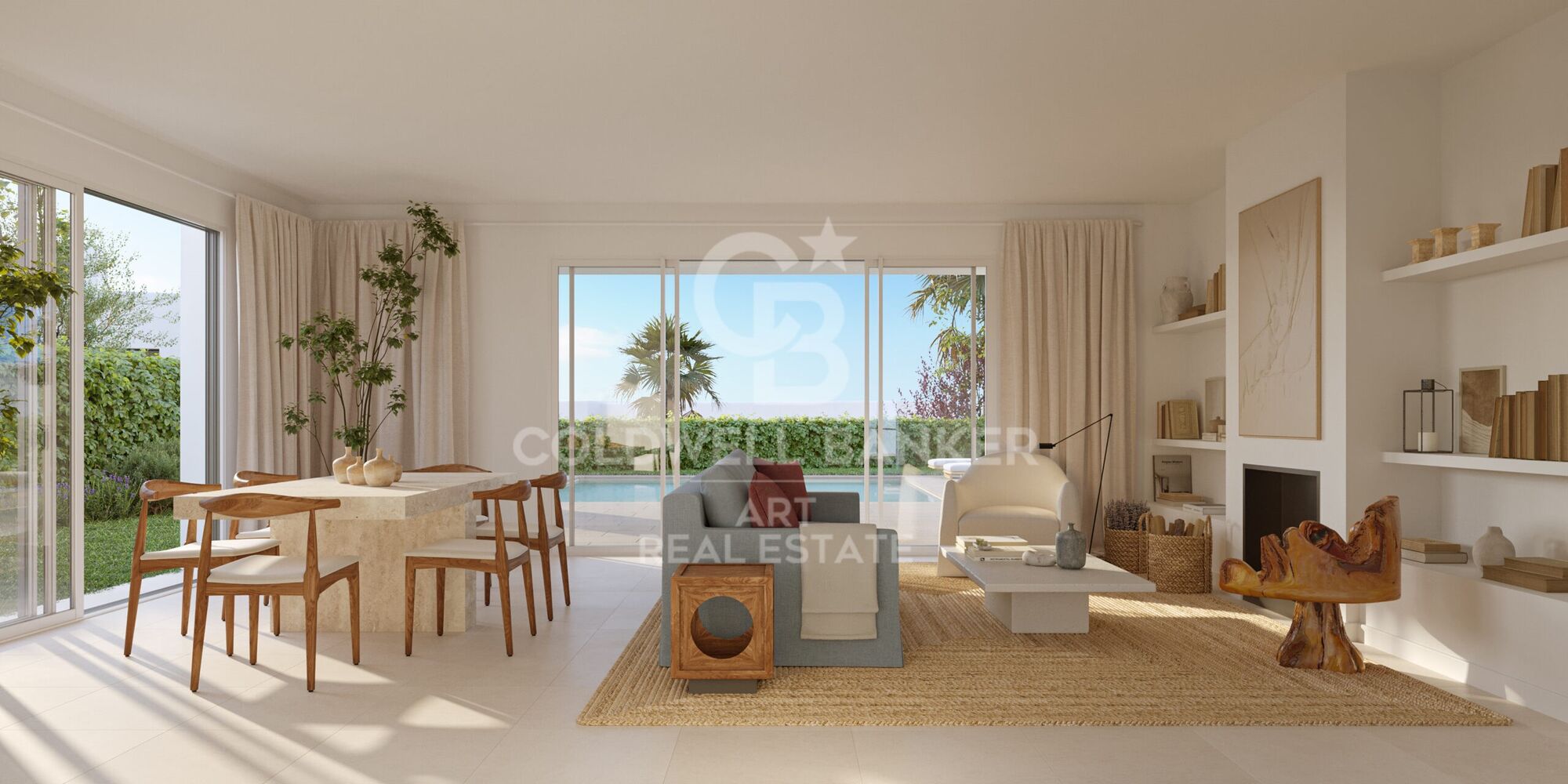 Contemporary architecture 3 bedroom townhouses in Sotogrande Alto