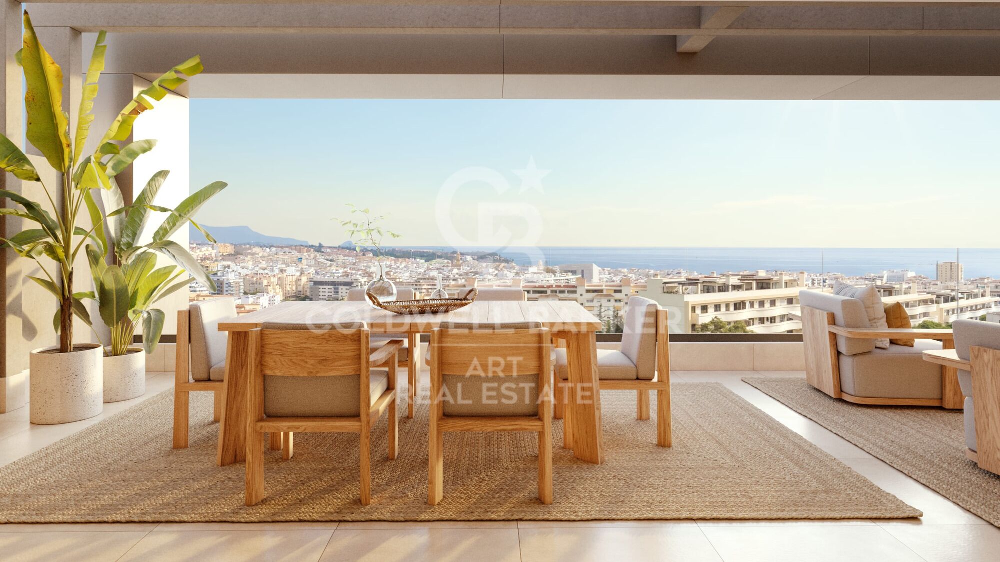 Apartamentos y áticos de 2 y 3 dormitorios con vistas en Estepona