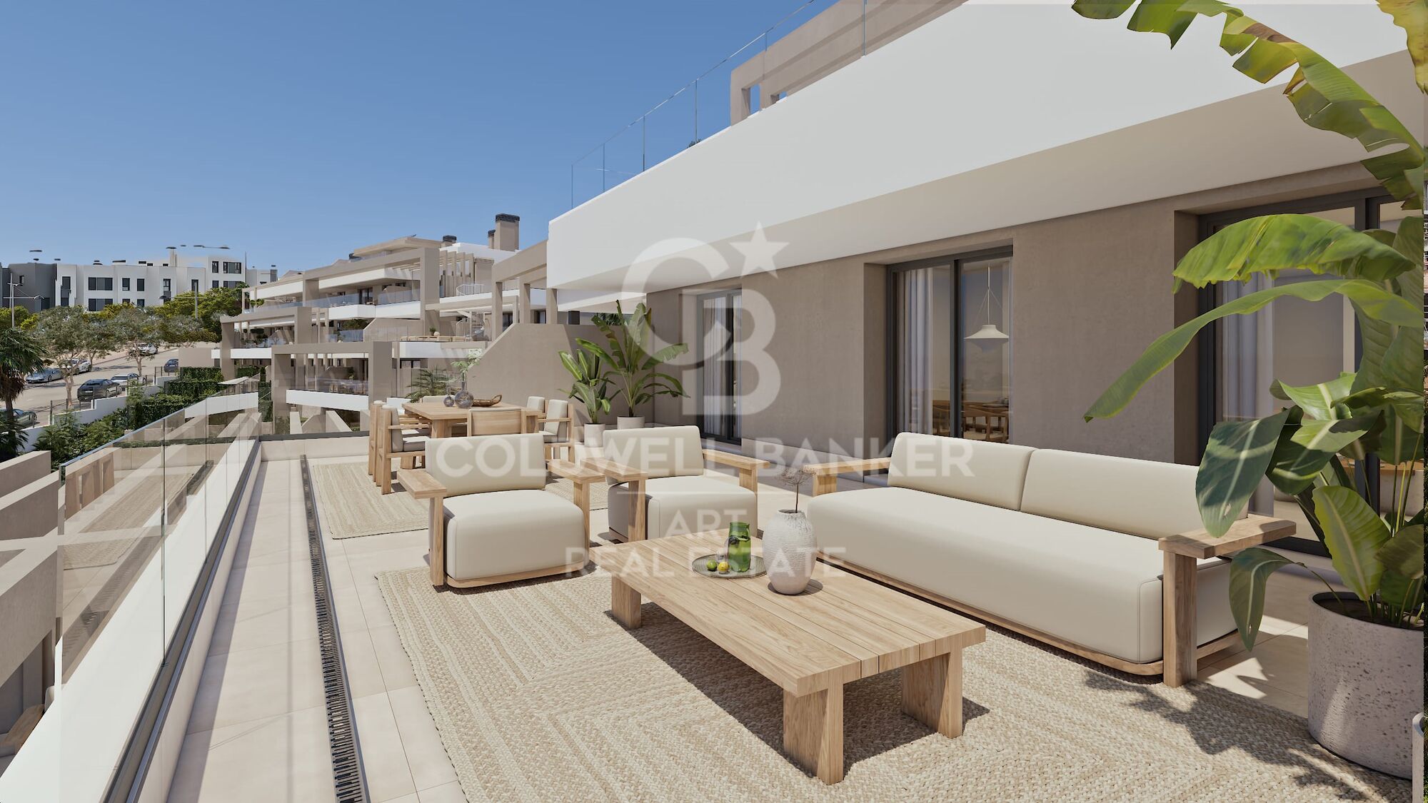 Ferienwohnungen und Penthäuser mit 2 und 3 Schlafzimmern und Aussicht in Estepona