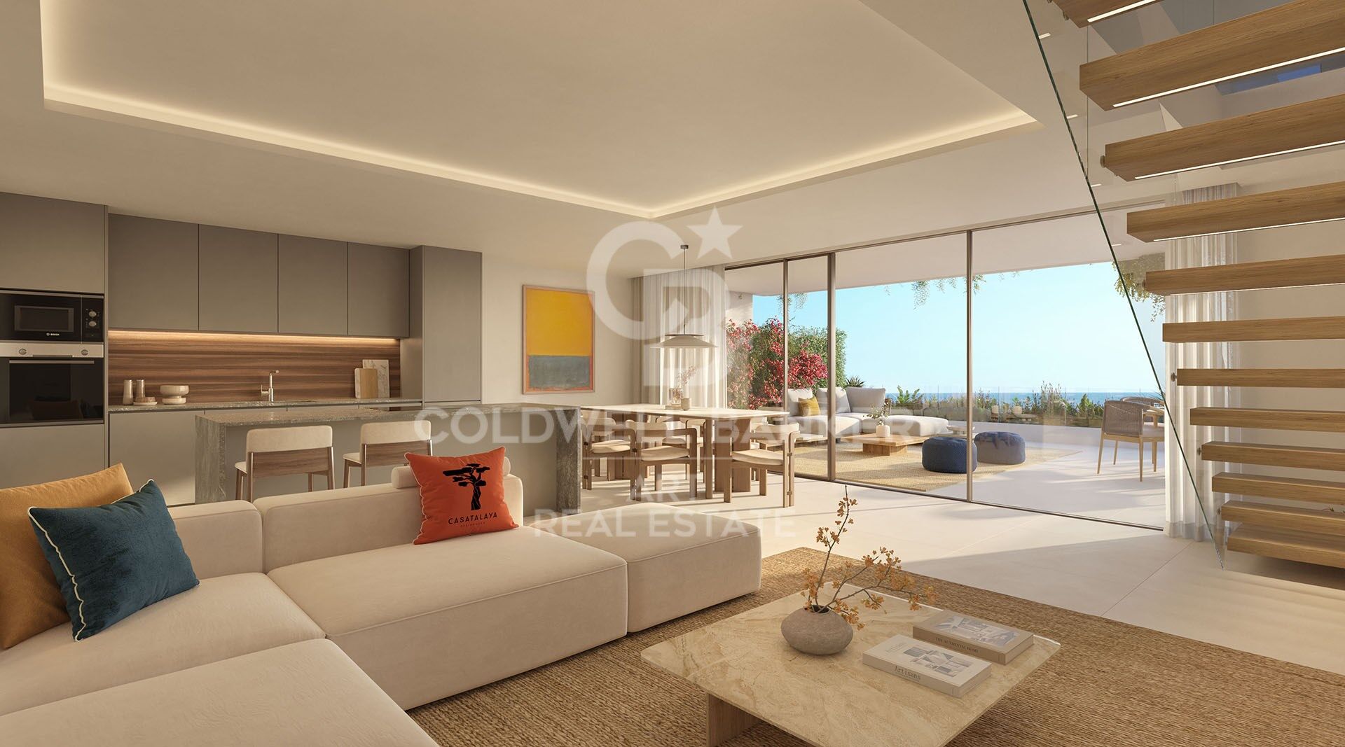 3 bedroom apartments with sea views in Torremuelle, Benalmádena