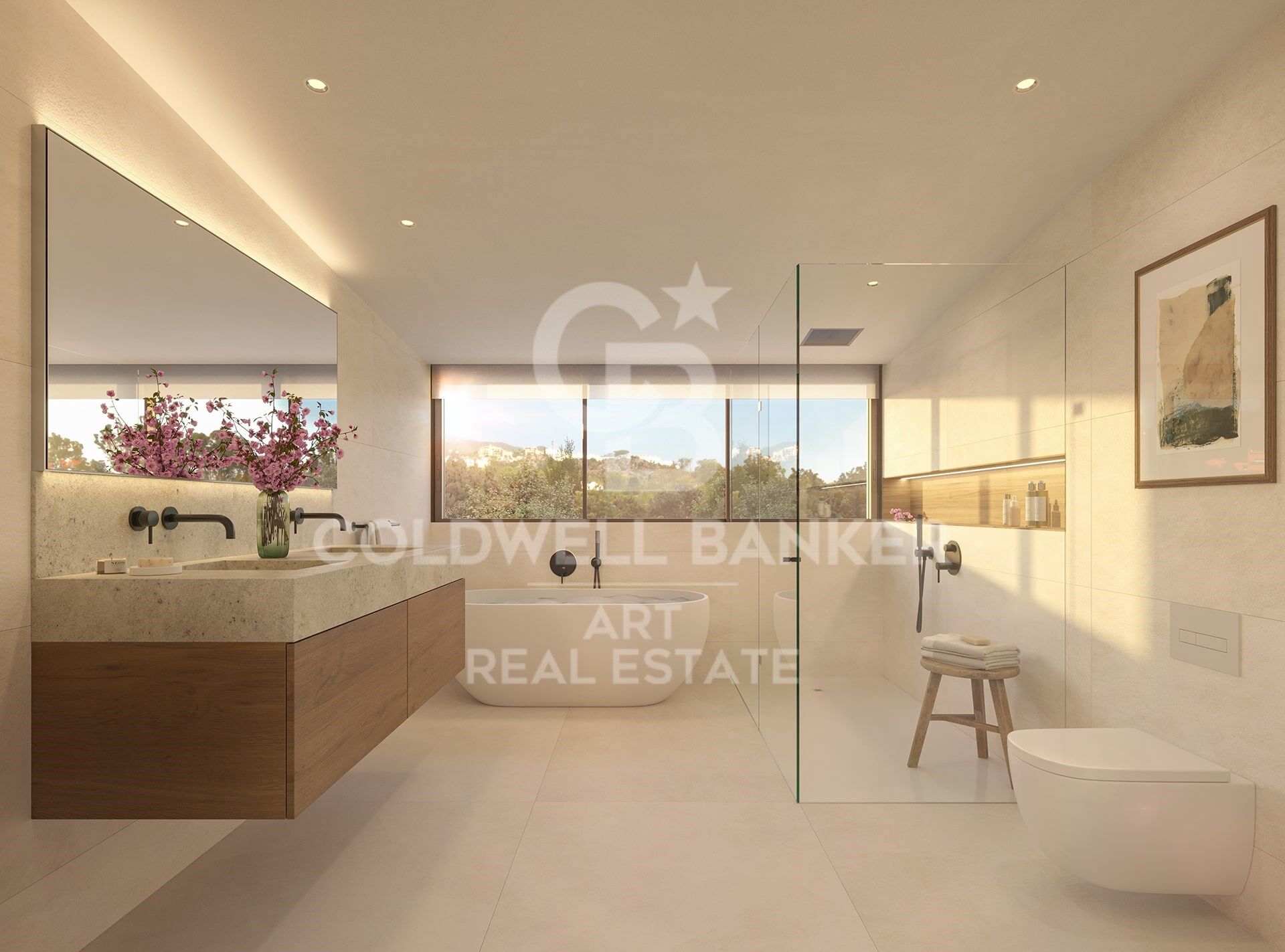 Apartamentos de 3 dormitorios con vistas al mar en Torremuelle, Benalmádena
