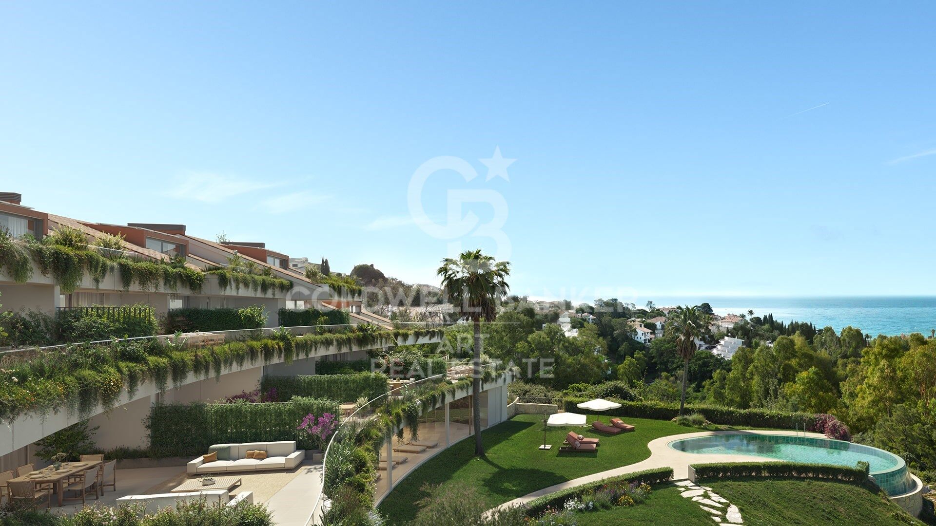 Apartamentos de 3 dormitorios con vistas al mar en Torremuelle, Benalmádena