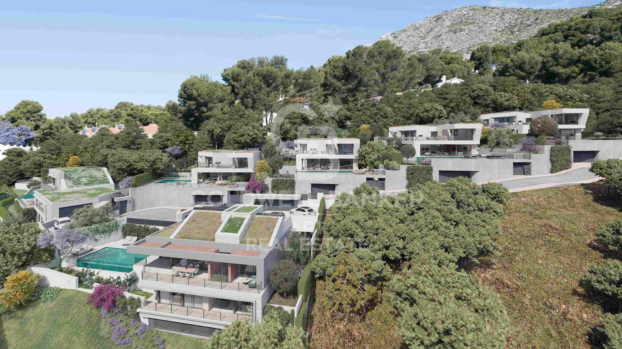 Modern 4-5 bedroom villas with sea views in East Málaga