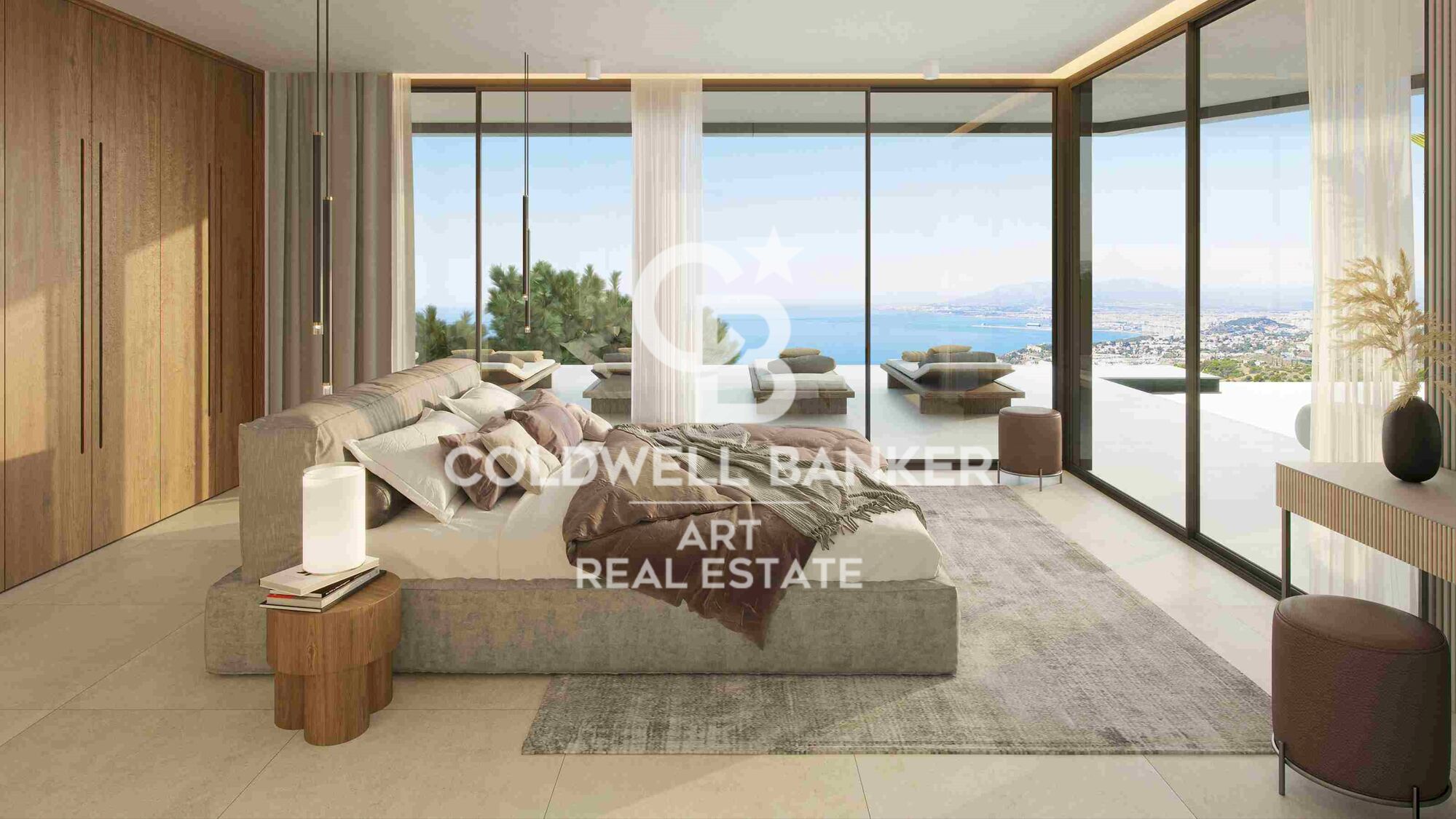 Modern 4-5 bedroom villas with sea views in East Málaga