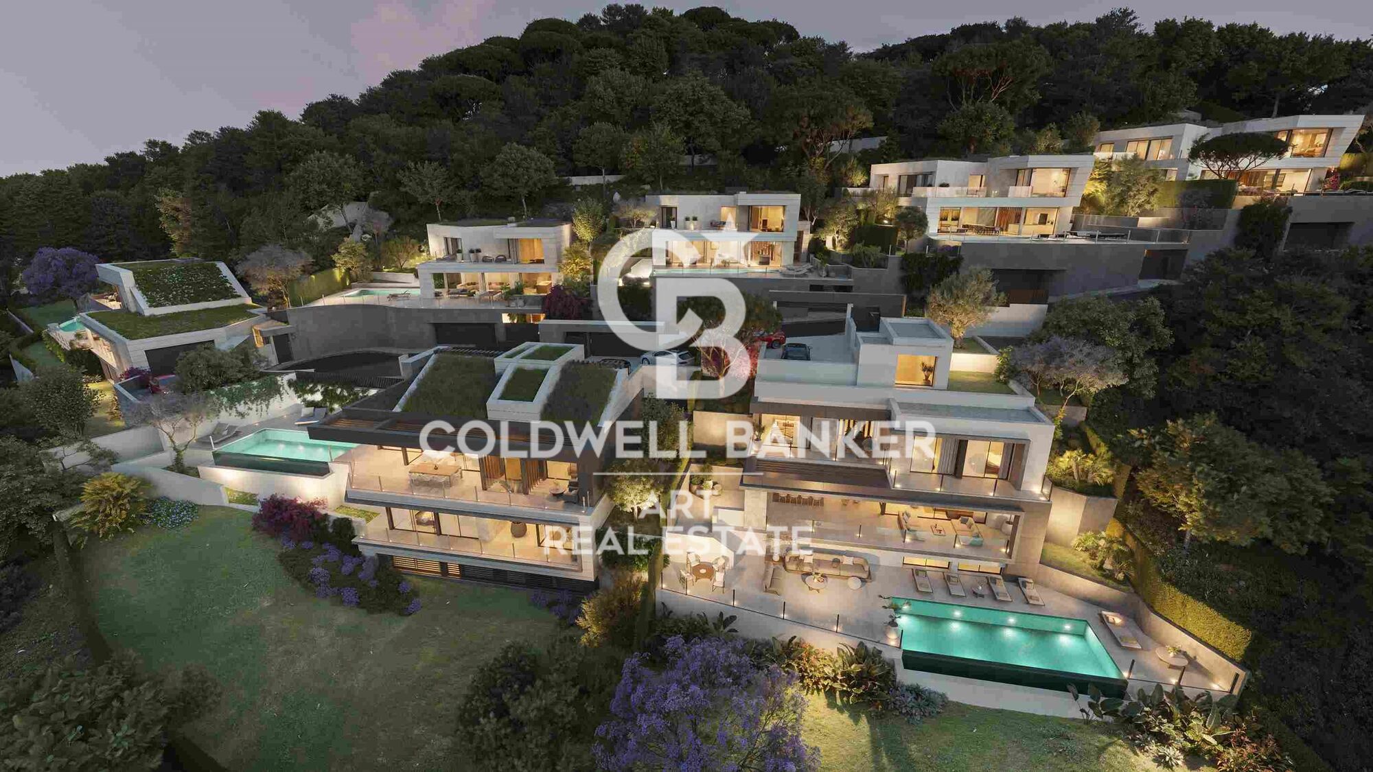 Modern 4-5 bedroom villas with sea views in East Málaga