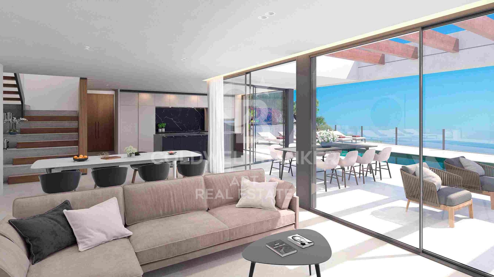 Modern 4-5 bedroom villas with sea views in East Málaga