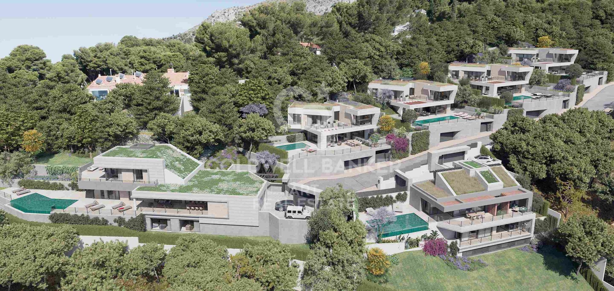 Modern 4-5 bedroom villas with sea views in East Málaga