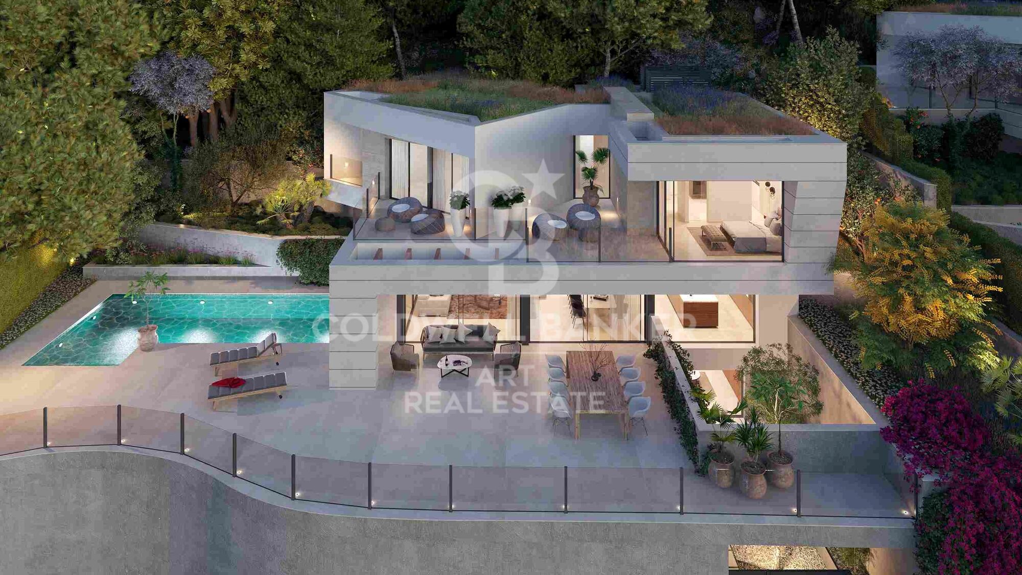 Villas modernas con 4-5 dormitorios con vistas al mar en Málaga Este