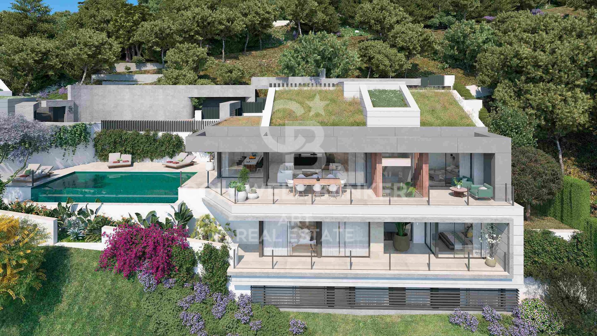 Villas modernas con 4-5 dormitorios con vistas al mar en Málaga Este