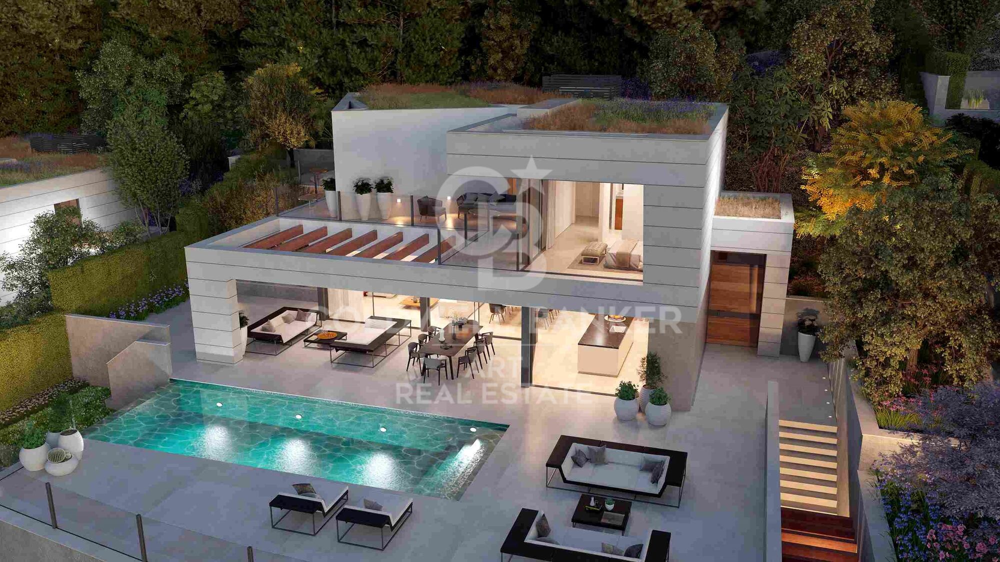 Villas modernas con 4-5 dormitorios con vistas al mar en Málaga Este