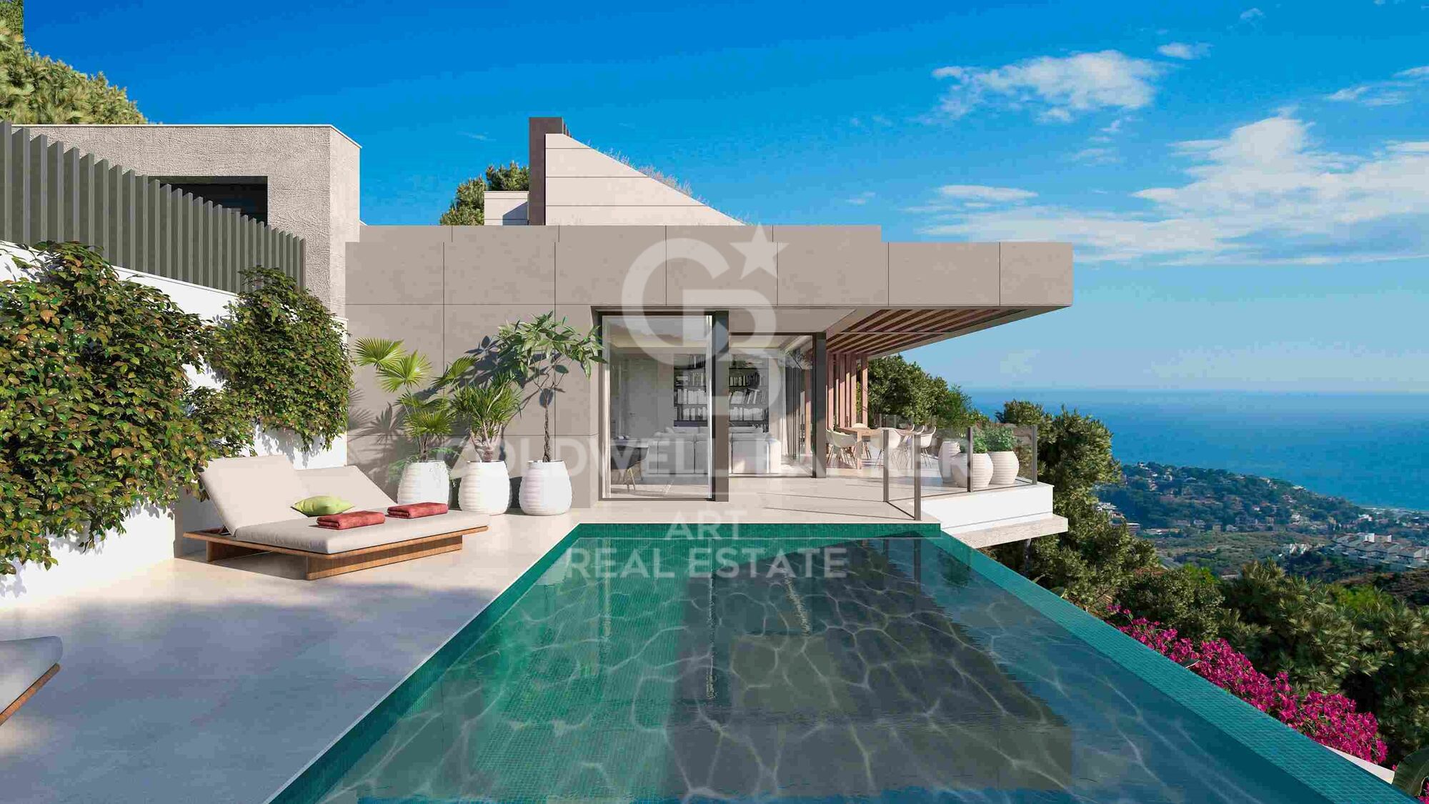 Villas modernas con 4-5 dormitorios con vistas al mar en Málaga Este
