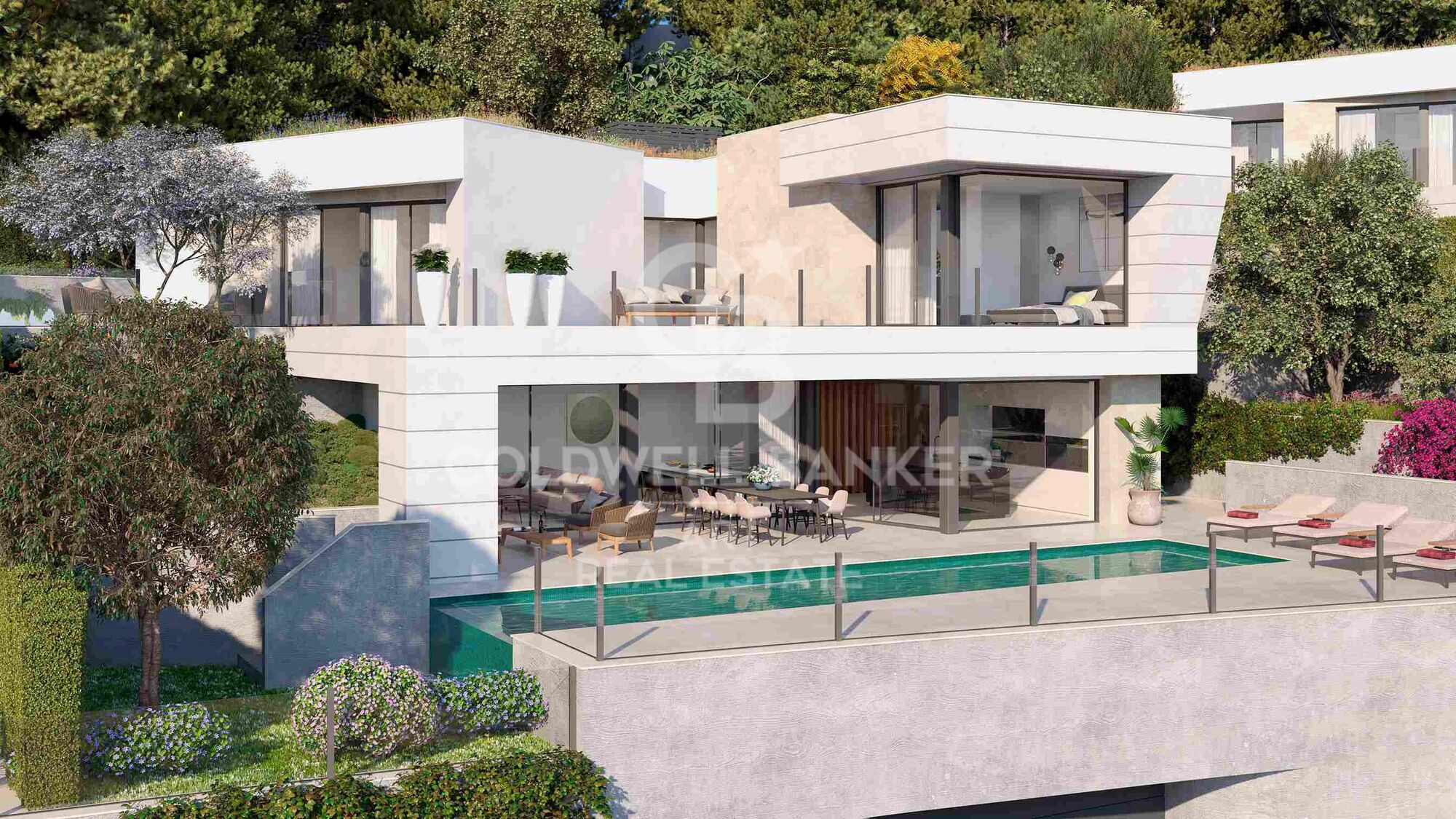 Villas modernas con 4-5 dormitorios con vistas al mar en Málaga Este