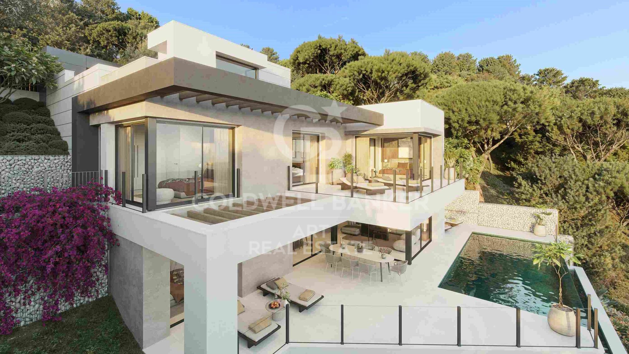 Villas modernas con 4-5 dormitorios con vistas al mar en Málaga Este