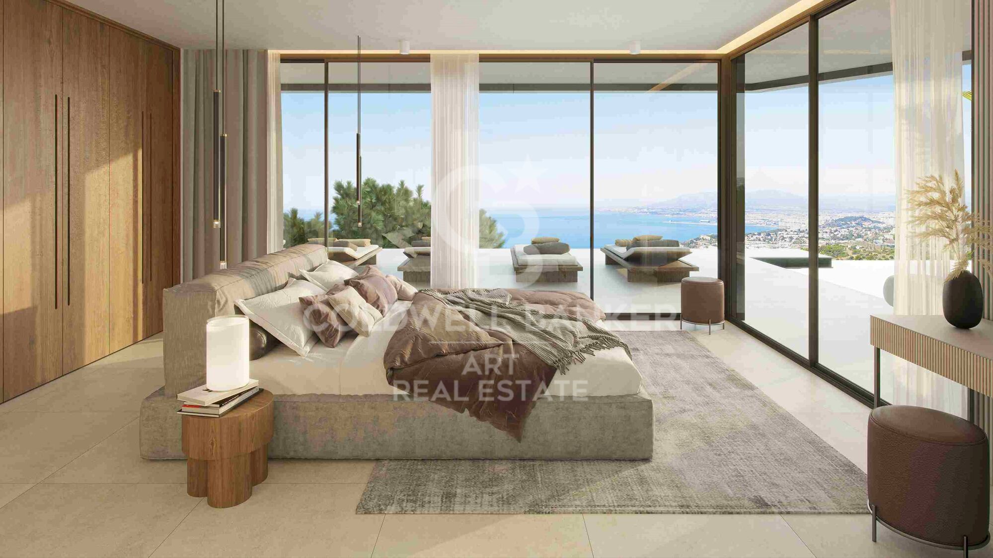 Villas modernas con 4-5 dormitorios con vistas al mar en Málaga Este
