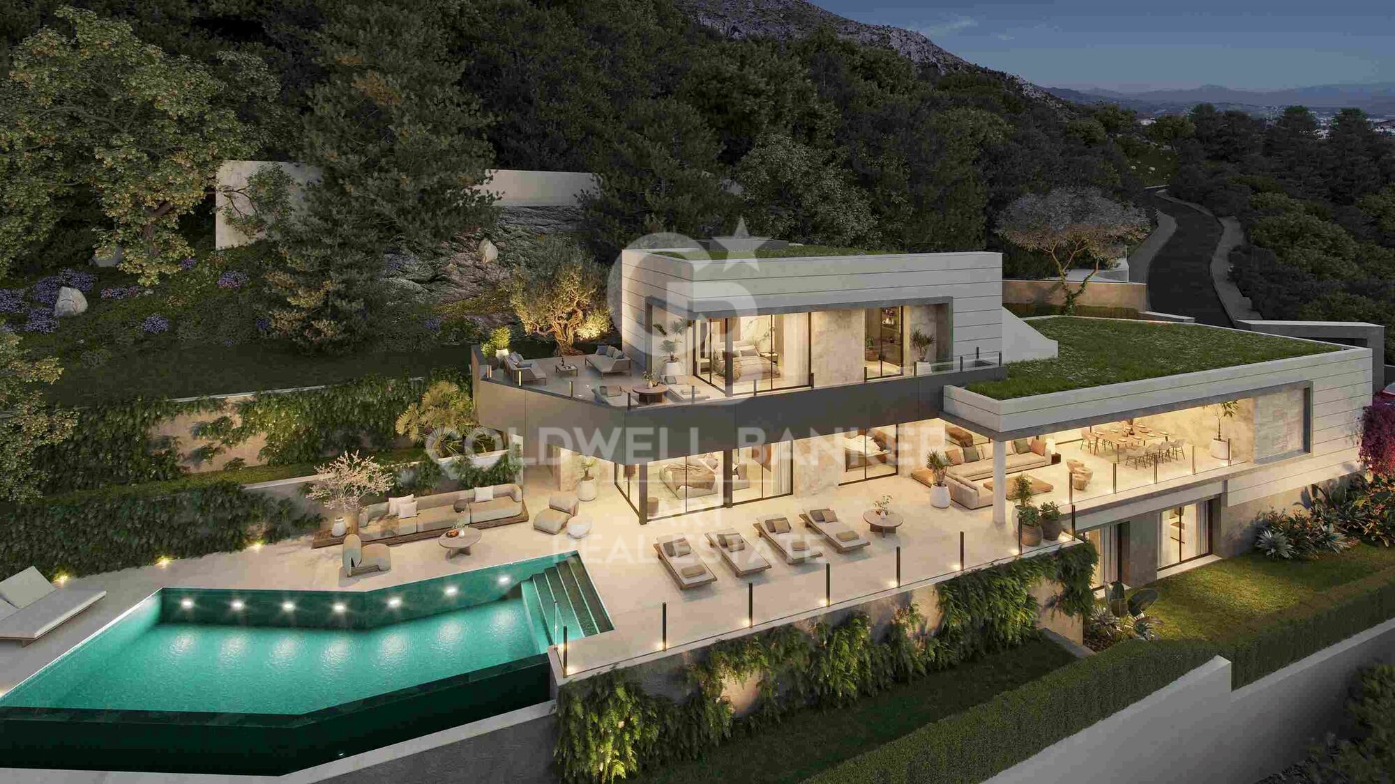 Villas modernas con 4-5 dormitorios con vistas al mar en Málaga Este