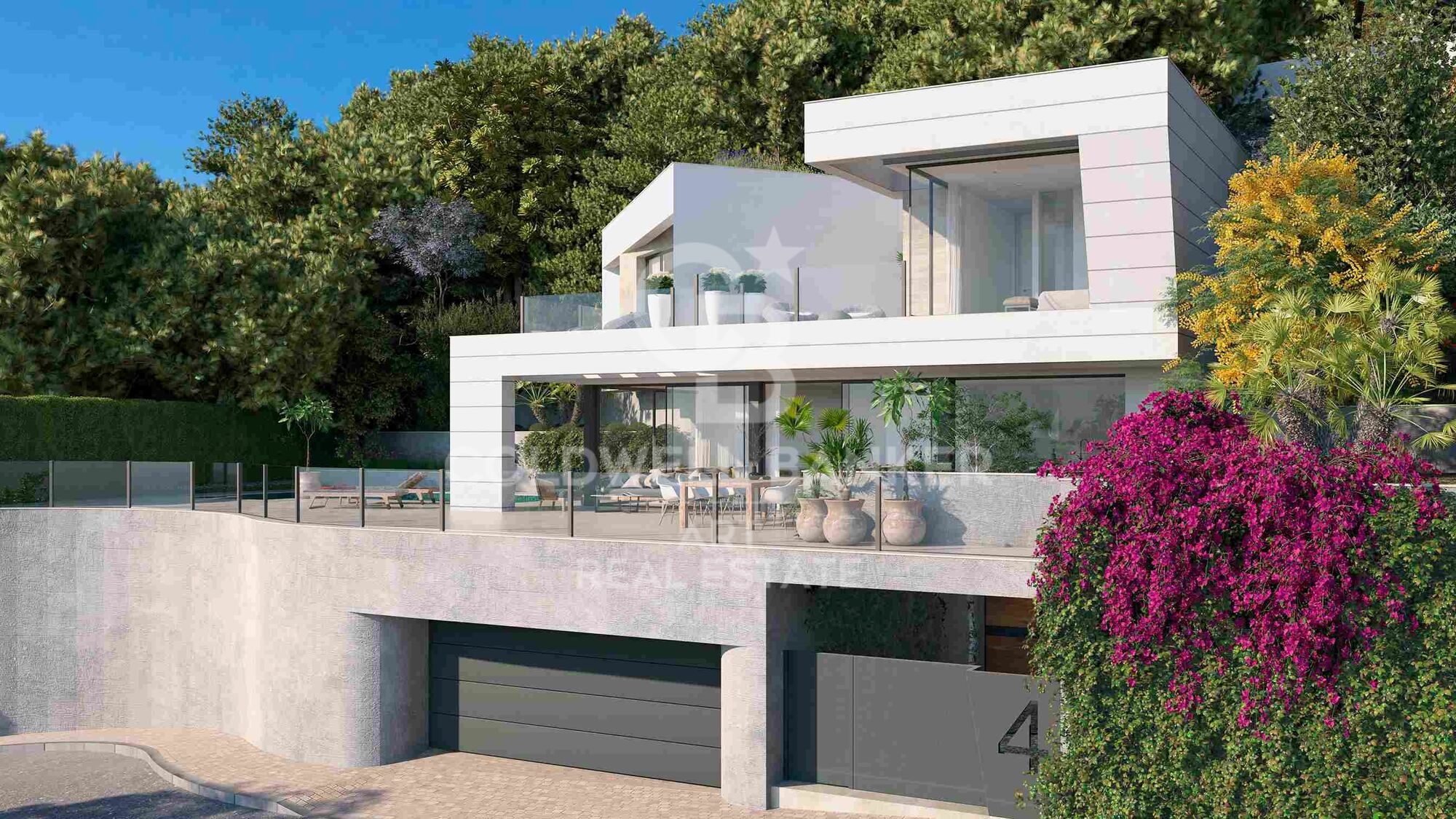 Villas modernas con 4-5 dormitorios con vistas al mar en Málaga Este