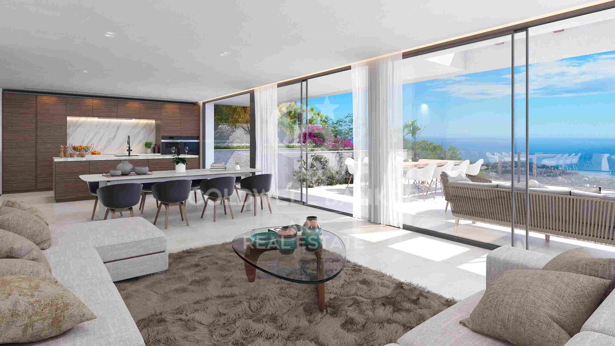 Villas modernas con 4-5 dormitorios con vistas al mar en Málaga Este