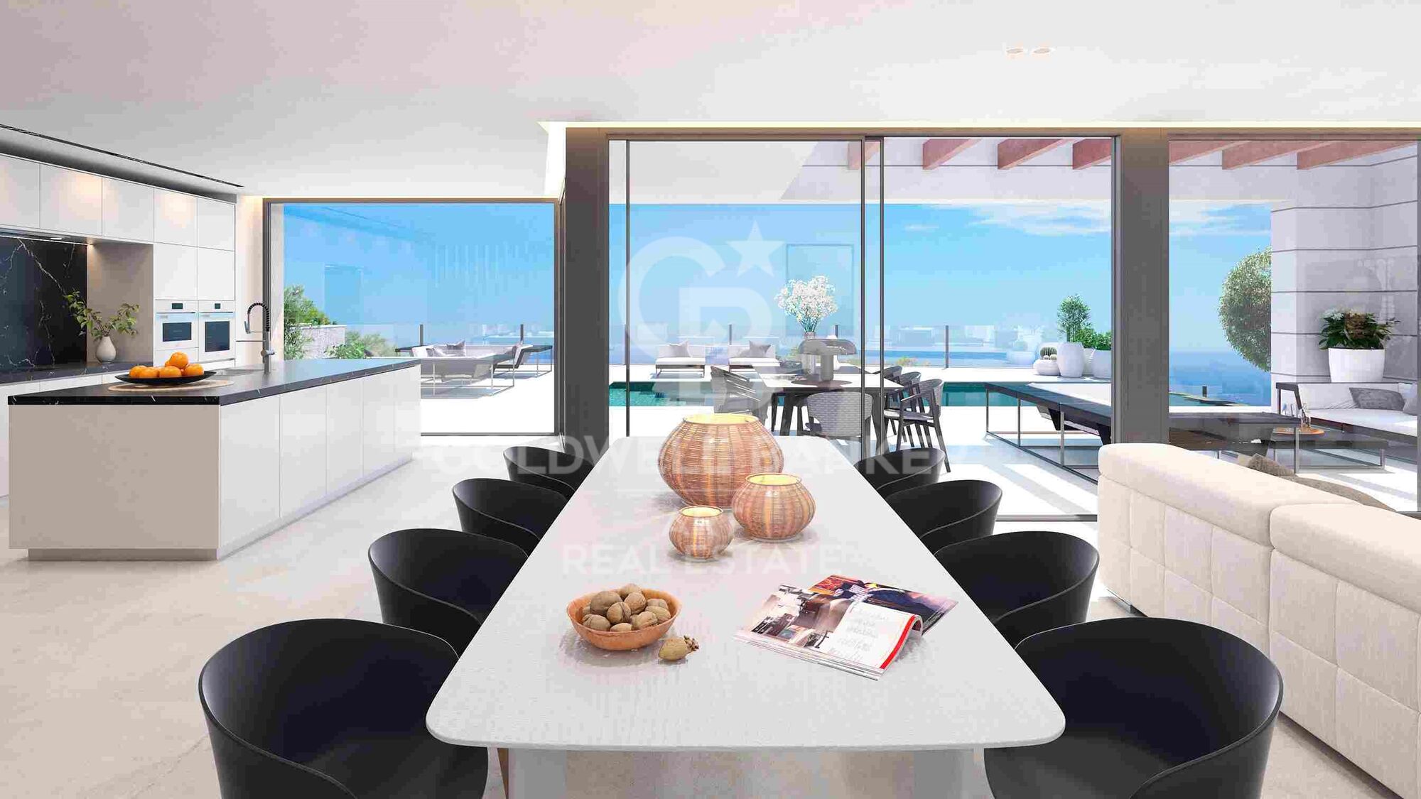 Villas modernas con 4-5 dormitorios con vistas al mar en Málaga Este