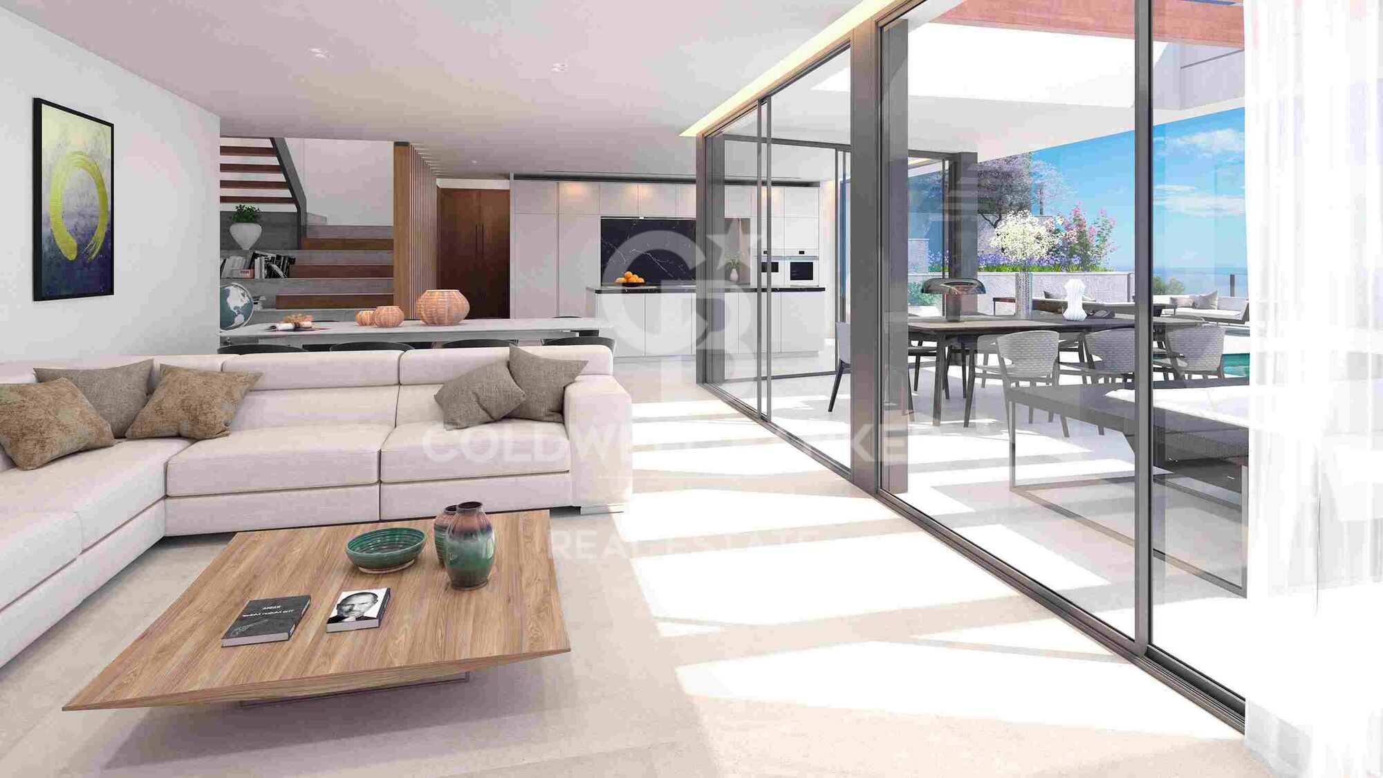 Villas modernas con 4-5 dormitorios con vistas al mar en Málaga Este