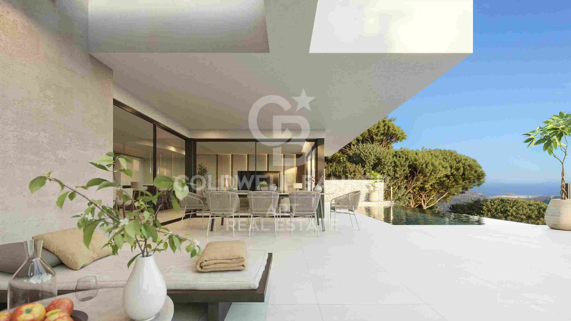 Villas modernas con 4-5 dormitorios con vistas al mar en Málaga Este