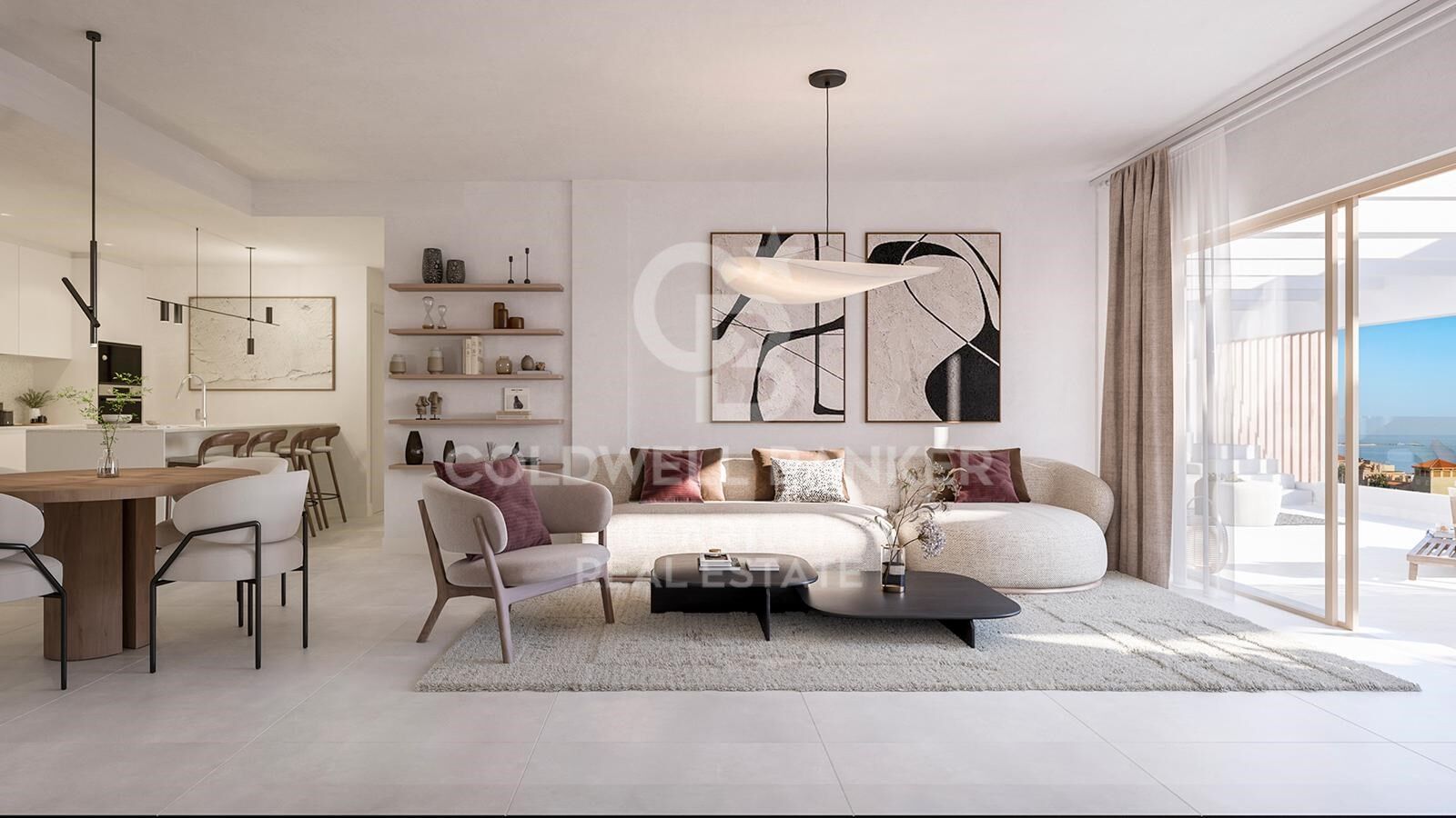 1, 2 & 3 bedroom flats with sea views in Estepona