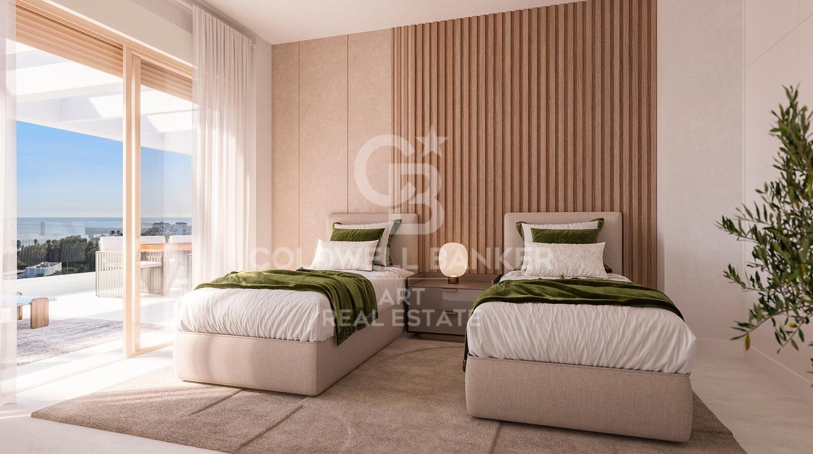 1, 2 & 3 bedroom flats with sea views in Estepona