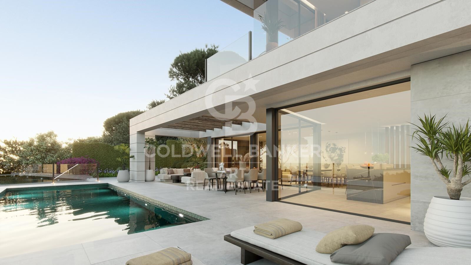 Villas modernas con 4-5 dormitorios con vistas al mar en Málaga Este