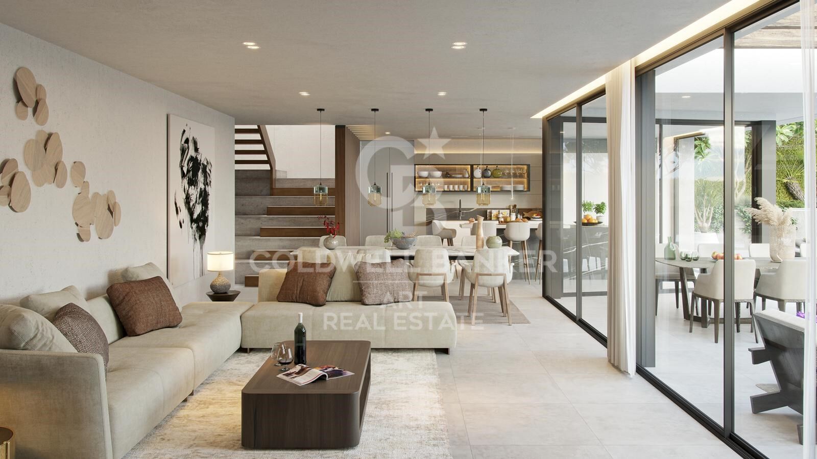 Villas modernas con 4-5 dormitorios con vistas al mar en Málaga Este