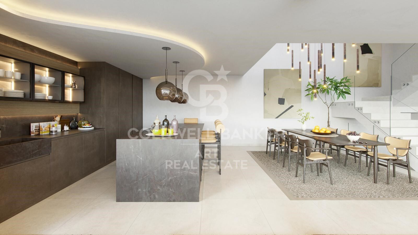 Villas modernas con 4-5 dormitorios con vistas al mar en Málaga Este