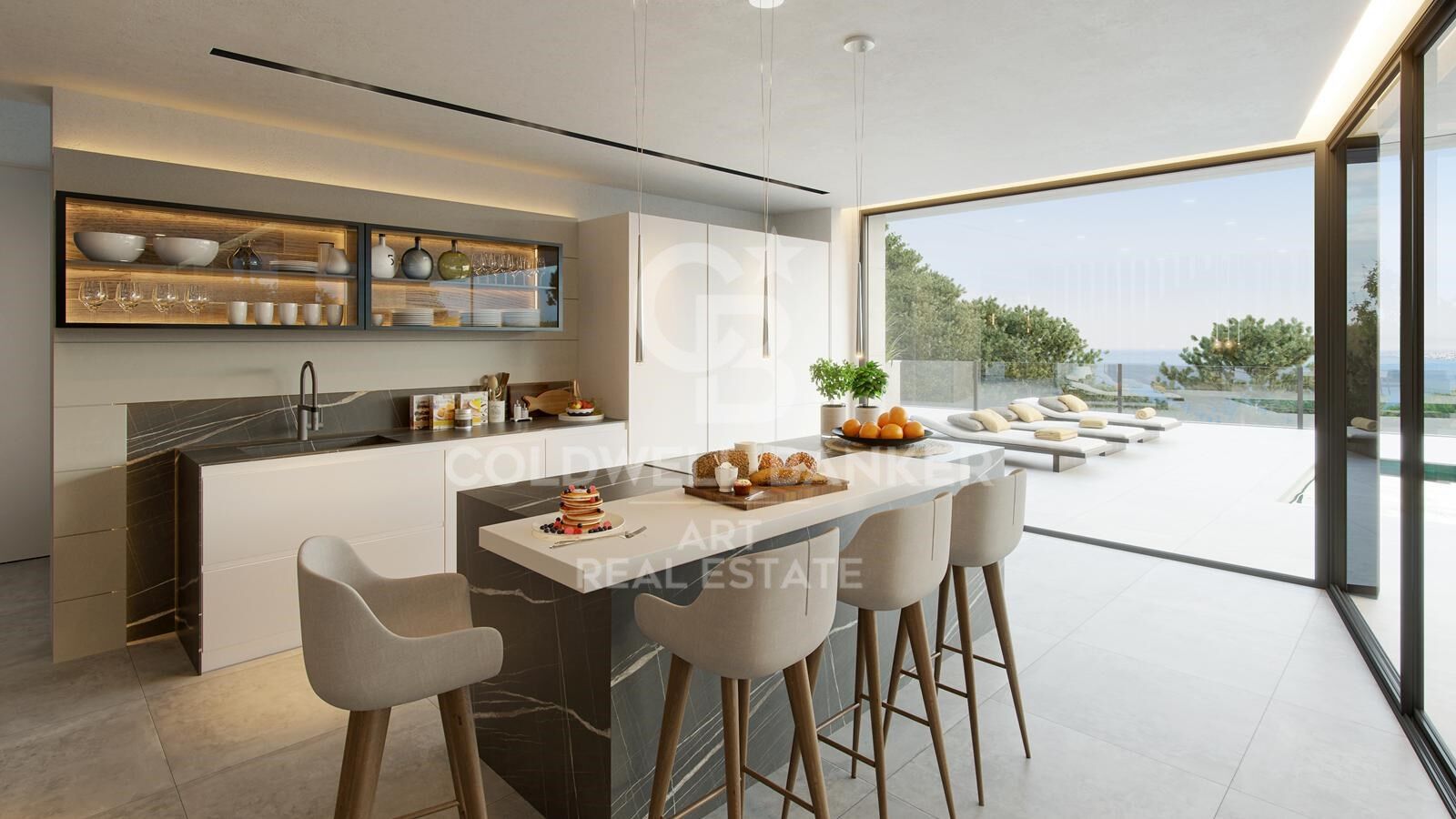 Villas modernas con 4-5 dormitorios con vistas al mar en Málaga Este