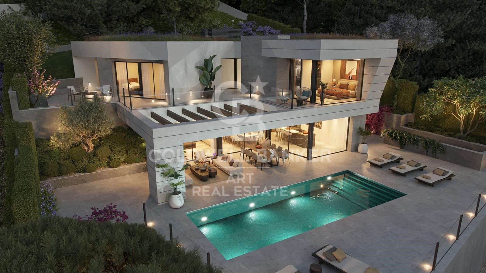 Modern 4-5 bedroom villas with sea views in East Málaga