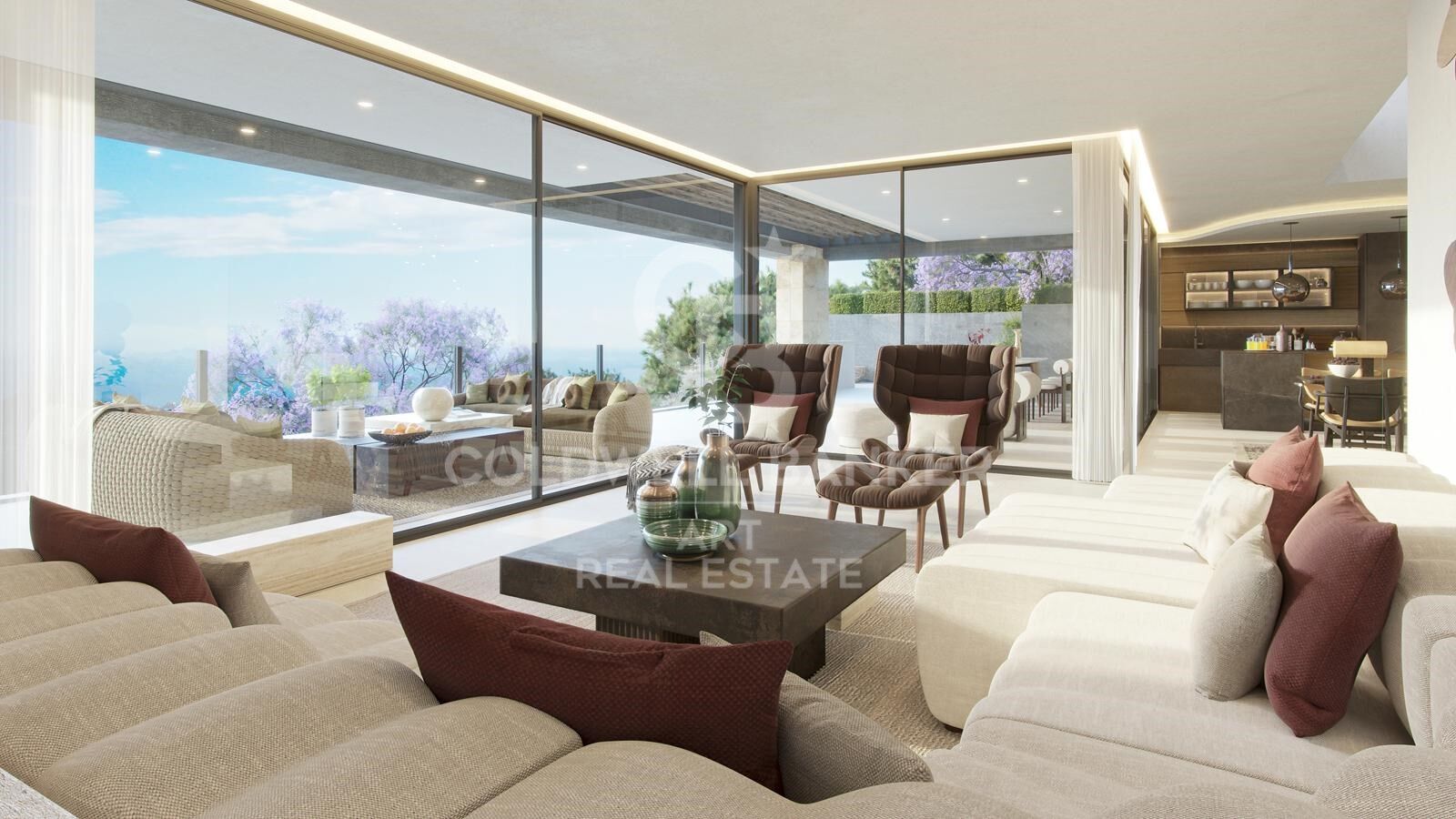 Modern 4-5 bedroom villas with sea views in East Málaga