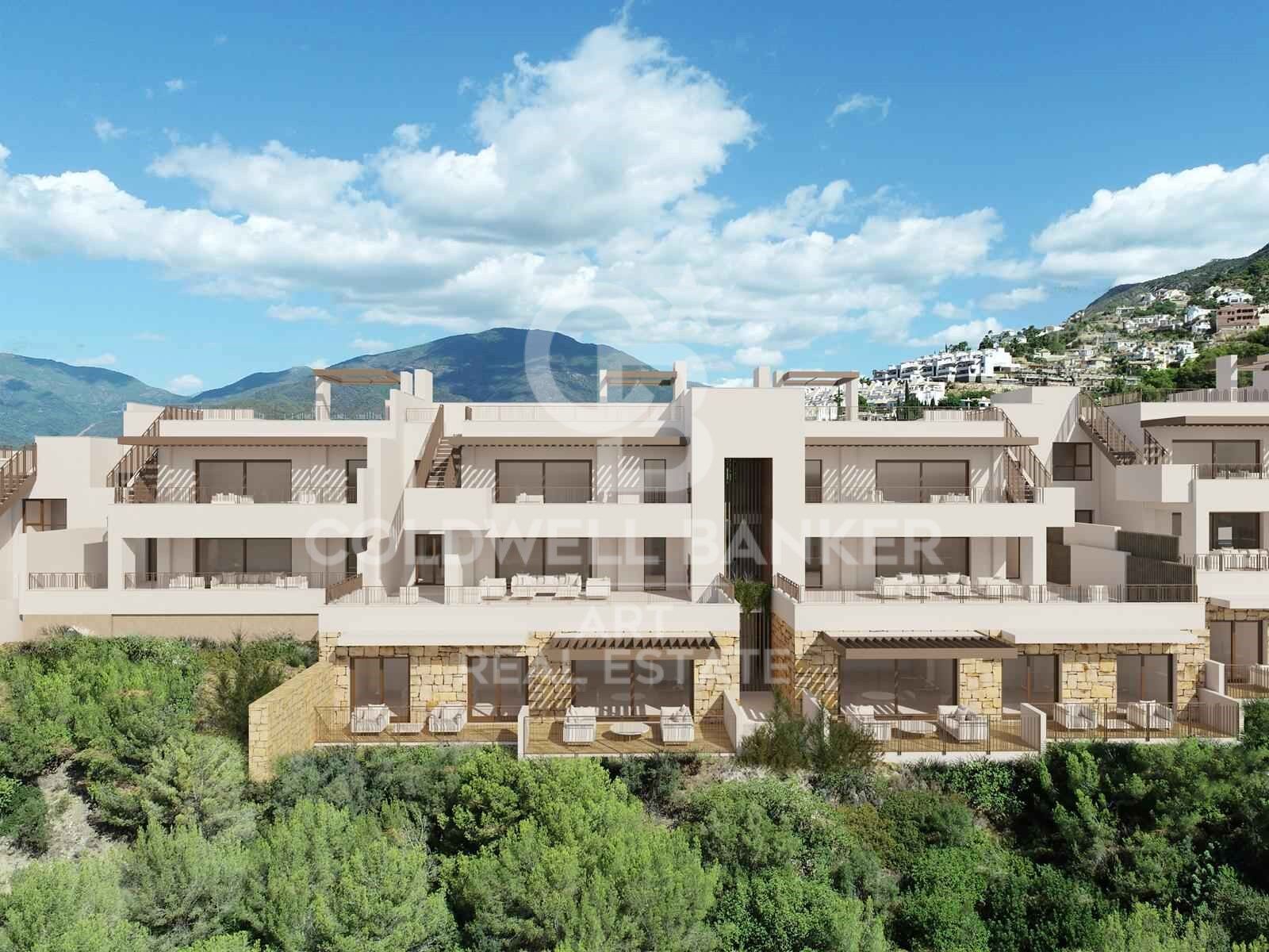 Increíbles apartamentos de obra nueva con vistas panorámicas en Istán