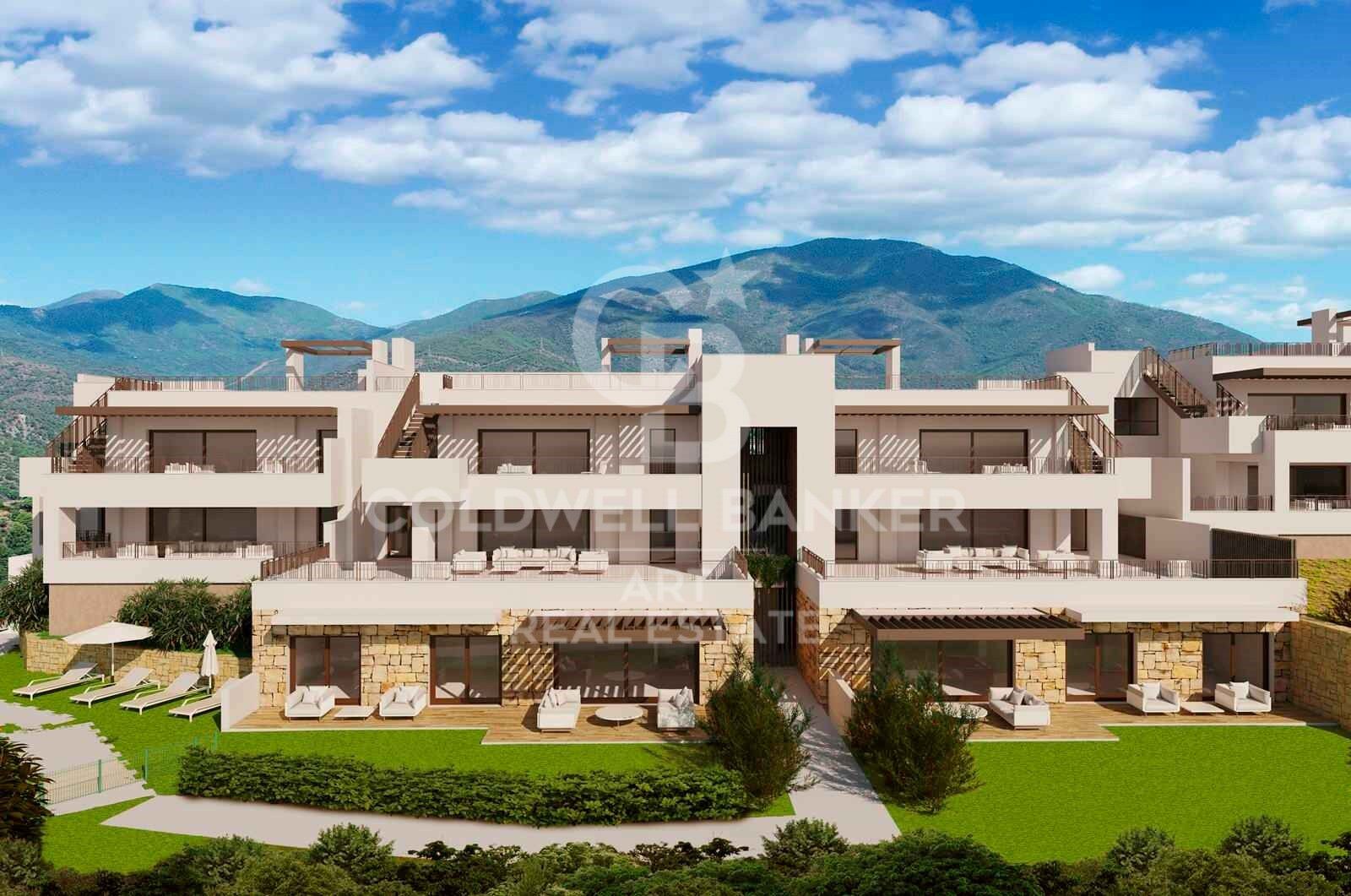 Increíbles apartamentos de obra nueva con vistas panorámicas en Istán