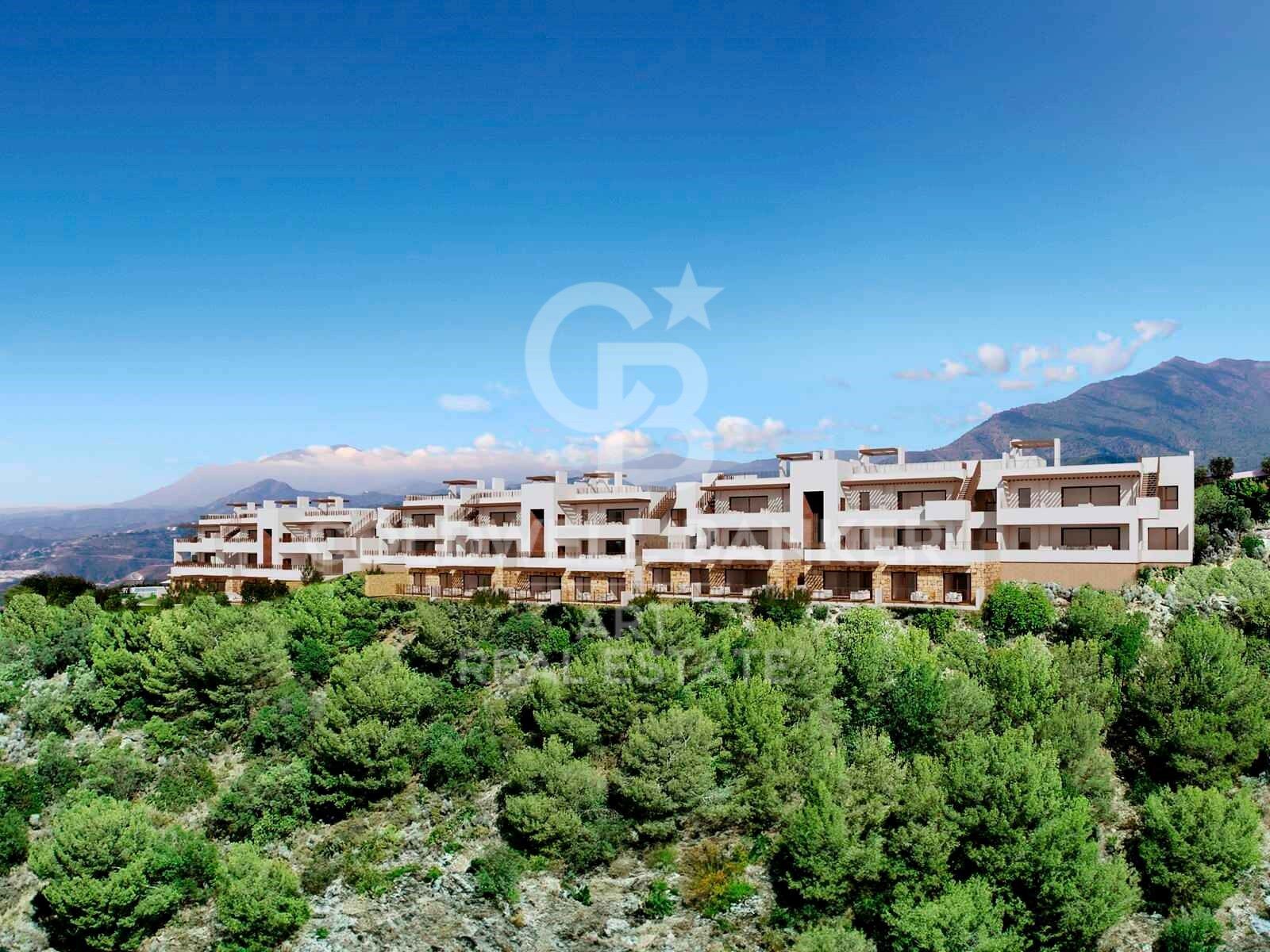 Increíbles apartamentos de obra nueva con vistas panorámicas en Istán