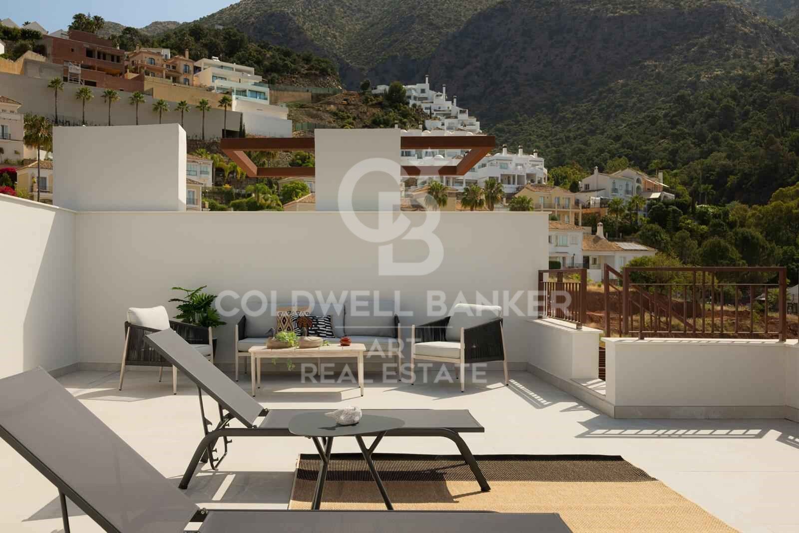 Increíbles apartamentos de obra nueva con vistas panorámicas en Istán