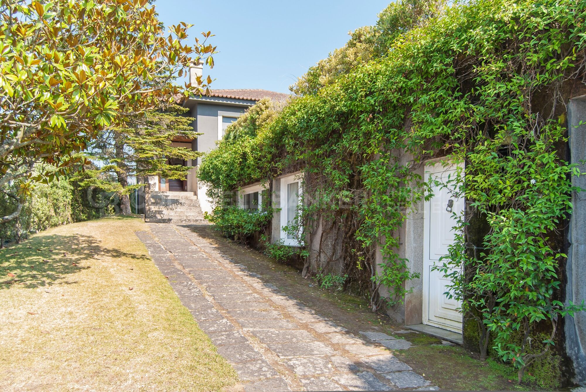 Luxury villa in Playa America with sea views and private access street