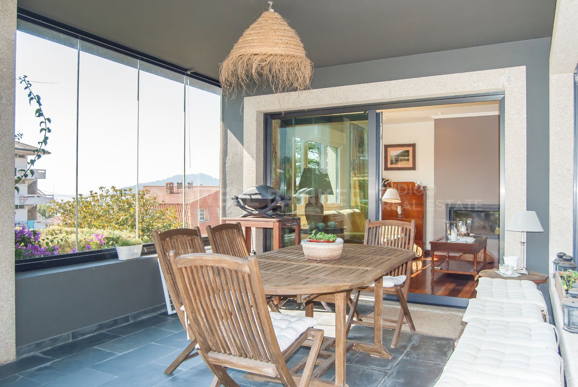 Luxury villa in Playa America with sea views and private access street