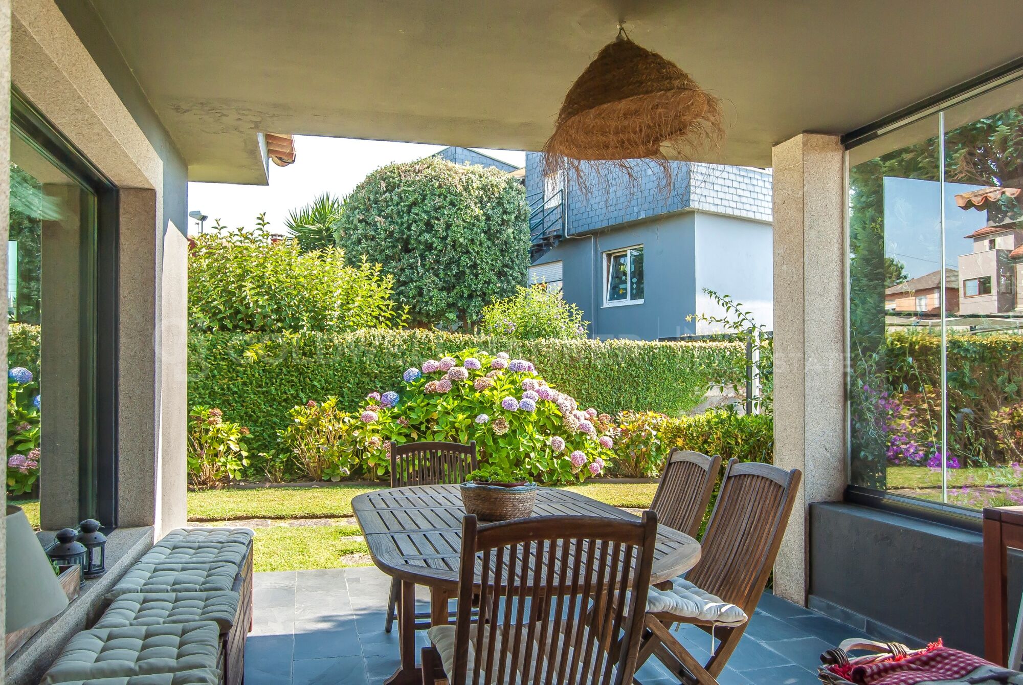 Luxury villa in Playa America with sea views and private access street