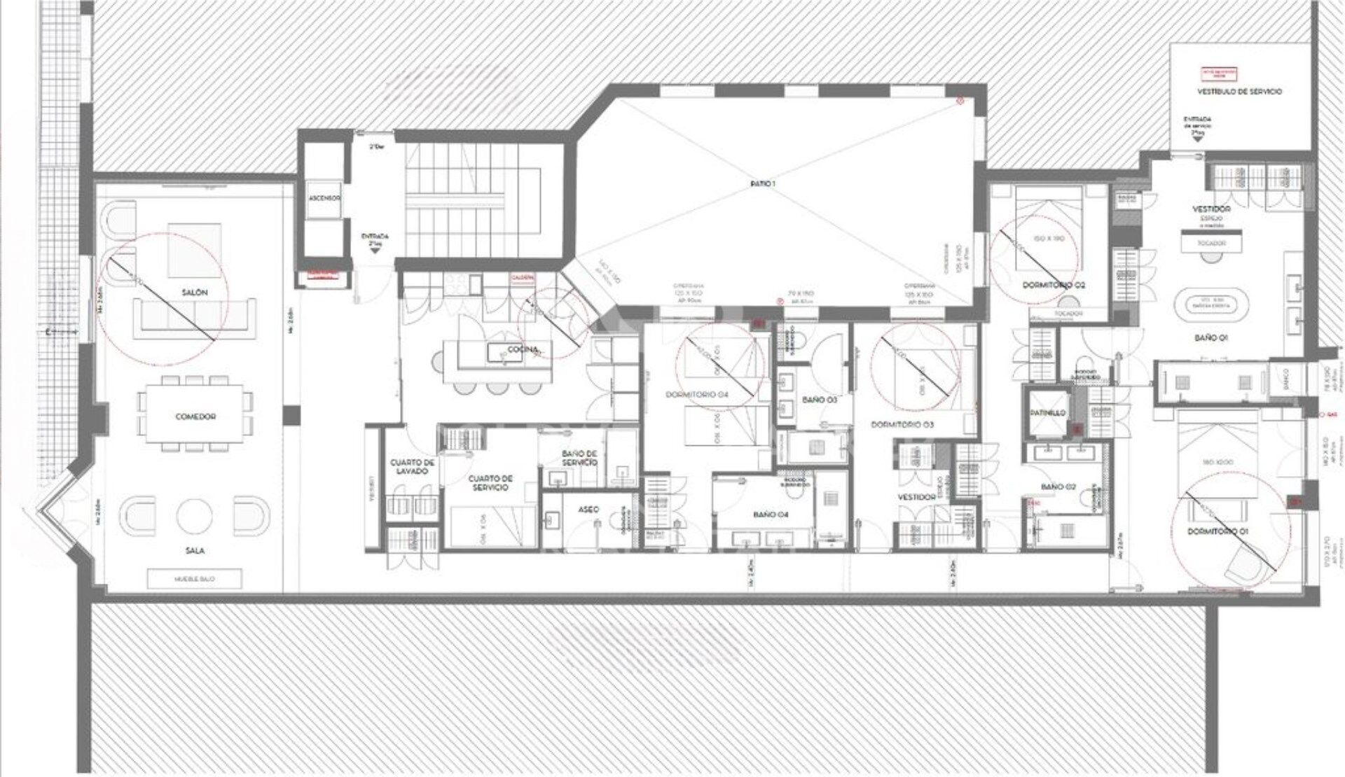 Brand new exterior flat with 4 bedrooms and terrace in Goya, Madrid