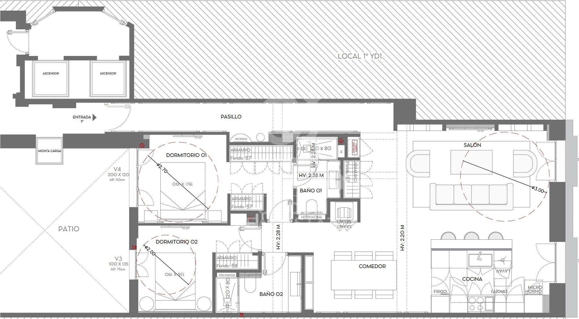 Brand new 2-bedroom flat in the Barrio de Salamanca, Madrid