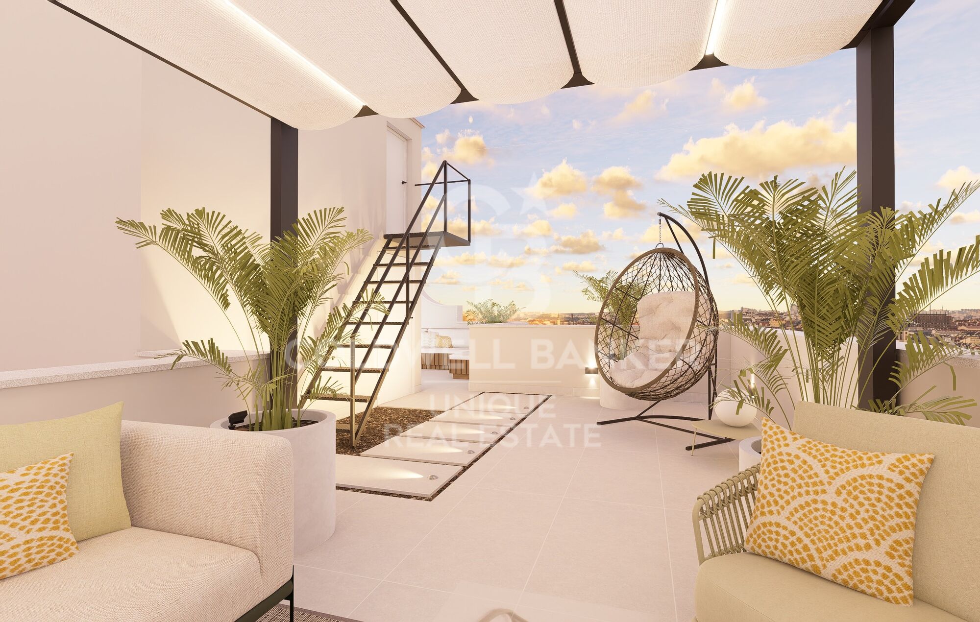 Brand new 4-bedroom penthouse with terrace and pool in the centre of Madrid