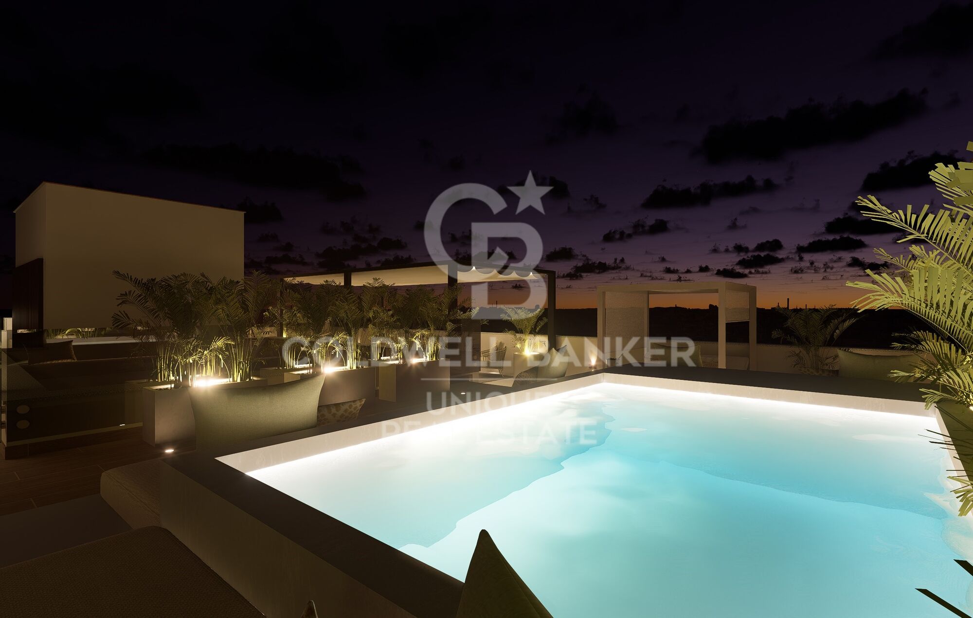 Brand new 4-bedroom penthouse with terrace and pool in the centre of Madrid