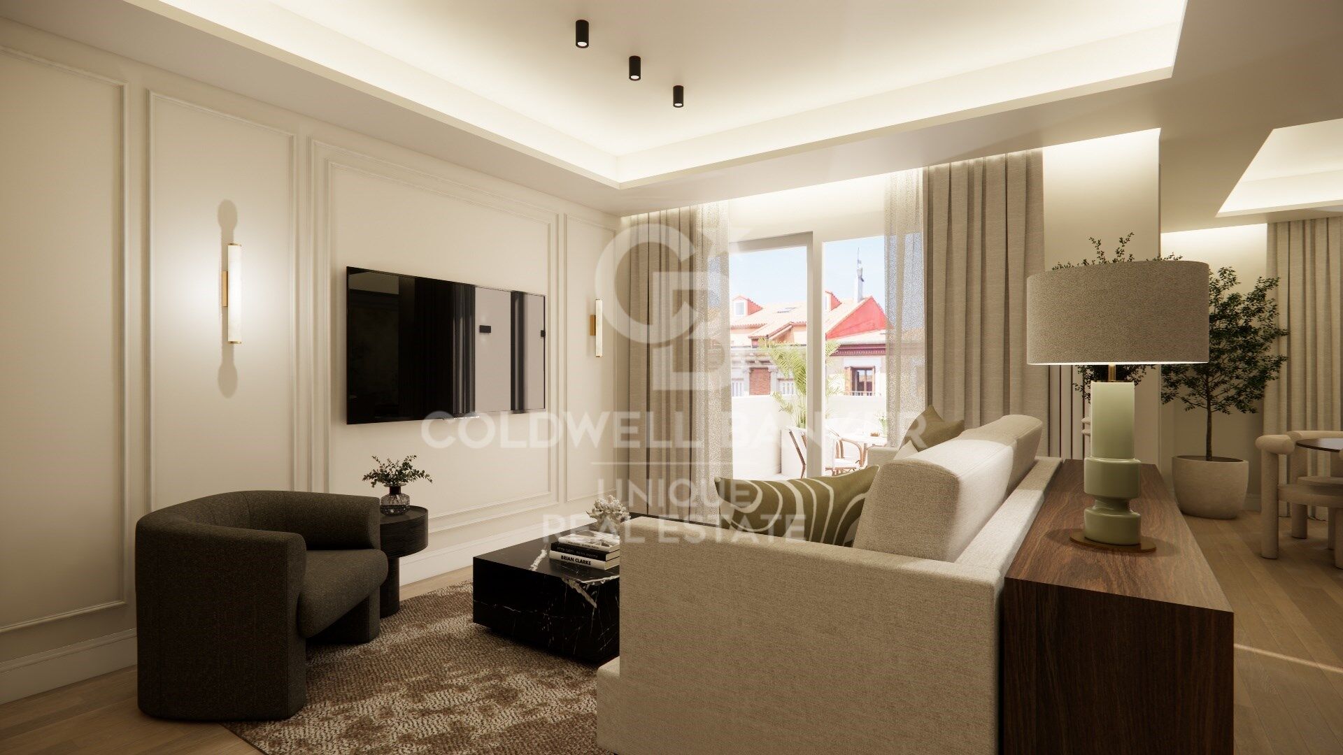 Brand new 4-bedroom penthouse with terrace and pool in the centre of Madrid