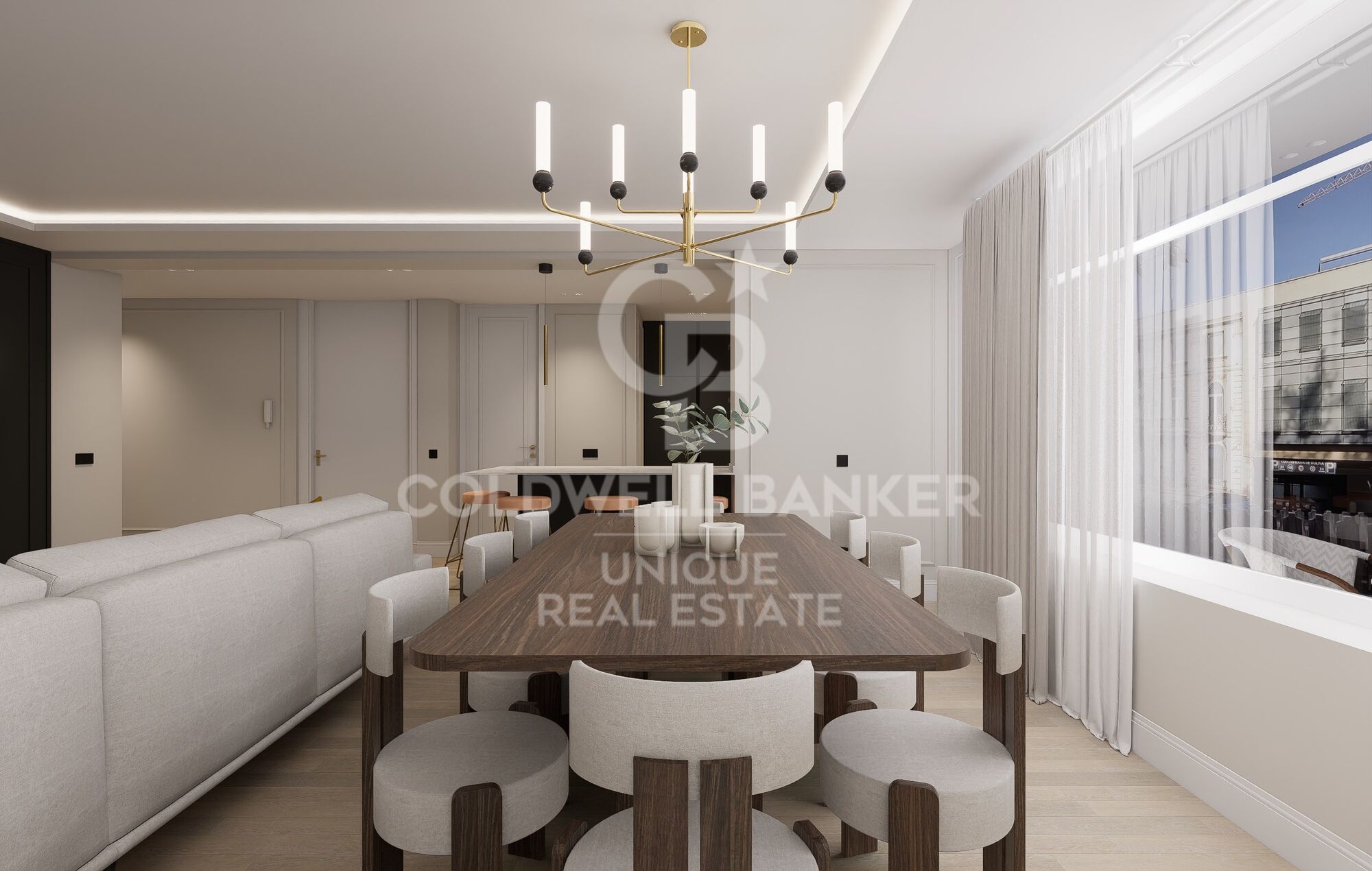 Brandneue 3-Zimmer-Außenwohnung mit Terrasse in Castellana, Madrid