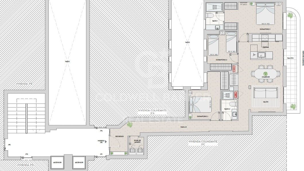 Brand new 3-bedroom flat with balcony in Velázquez, Madrid